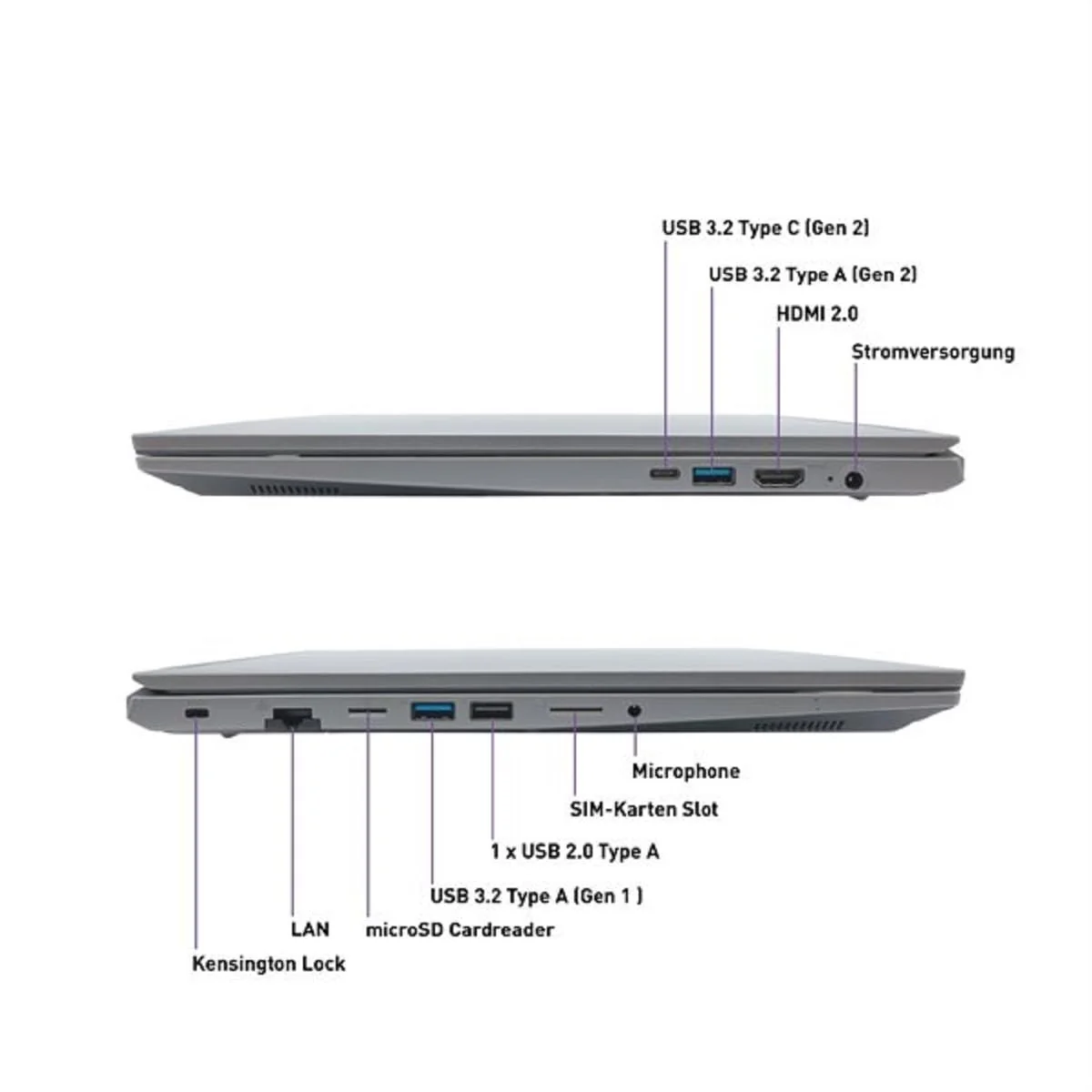 Terra Mobile 1717R Notebook 17,3 Zoll i7-1355U 16GB RAM 1TB SSD Full-HD Windows 11 Pro Laptop Business-Notebook Intel Iris Xe WiFi 6 USB-C HDMI Laptop - Image 2