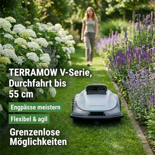 Terramow V1000 Mähroboter ohne Begrenzungskabel, ohne RTK, mit KI-Bilderkennung und Hinderniserkennung für Garten bis 1200m² - Image 5