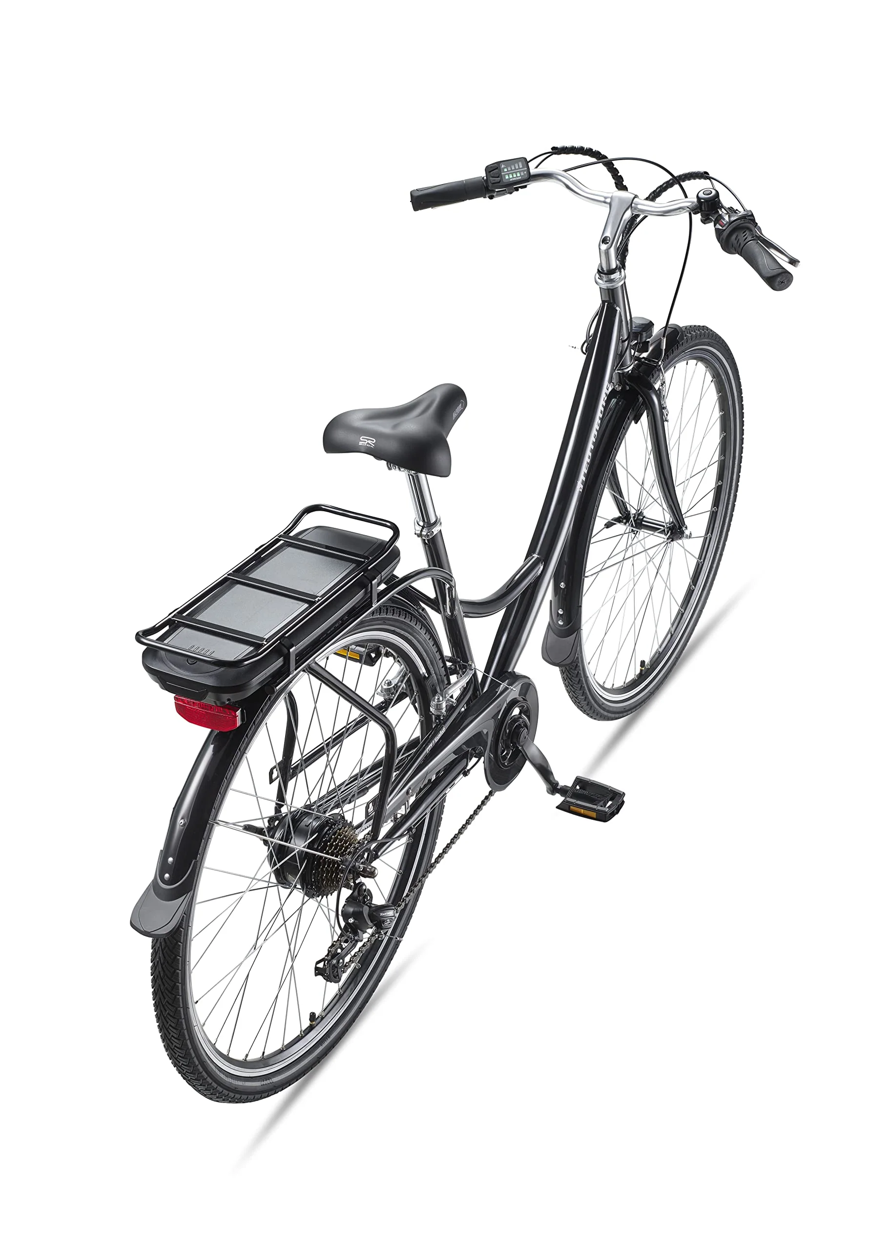 Teutoburg Senne Fahrrad Pedelec Citybike Elektrofahrrad schwarz, E-Bike 28 Zoll, 10,4 Ah/36V Lithium Ionen Akku, 7-Gang Kettenschaltung, inkl. Panzerkabelschloss - Image 9