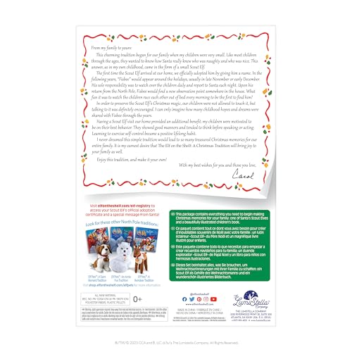 The Elf on The Shelf® Eine Weihnachtstradition | Englisch | Junge mit Blauen Augen | inkl. zauberhaft illustriertem Buch, Erinnerungsbox & offizieller Adoptionsurkunde - Image 8