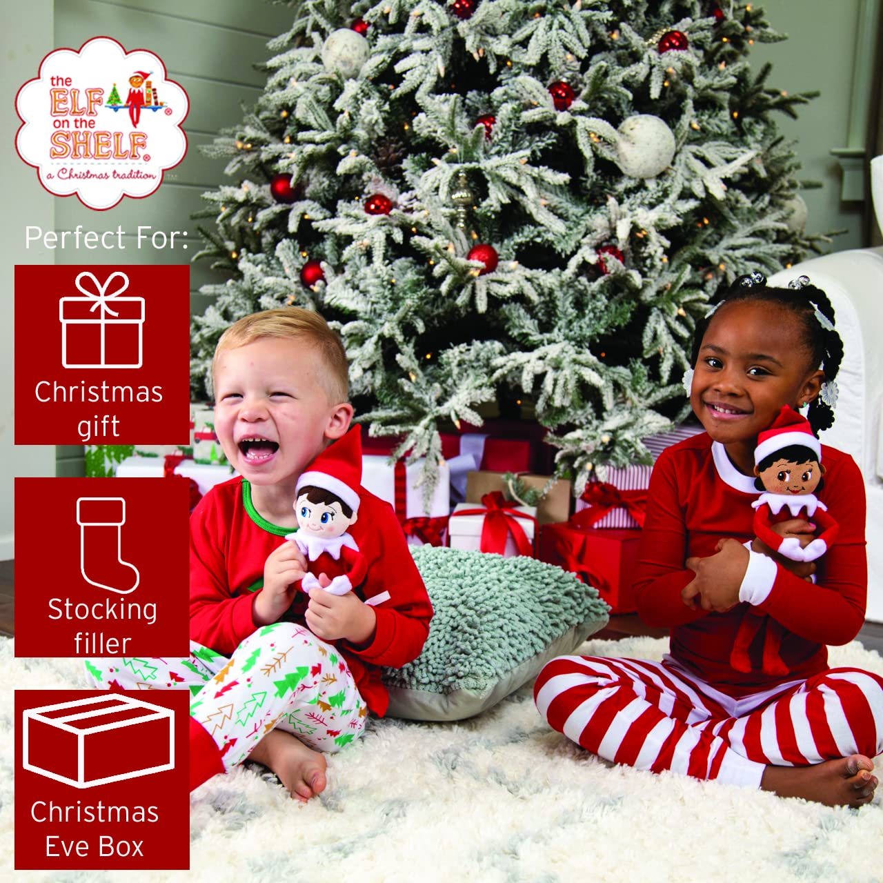 The Elf on The Shelf® Plushee Pals® Snuggler | Mädchen mit Blauen Augen | 34 cm Scout Elf Kuschelpuppe | Weiches Plüschtier für Kinder und Erwachsene - Image 7
