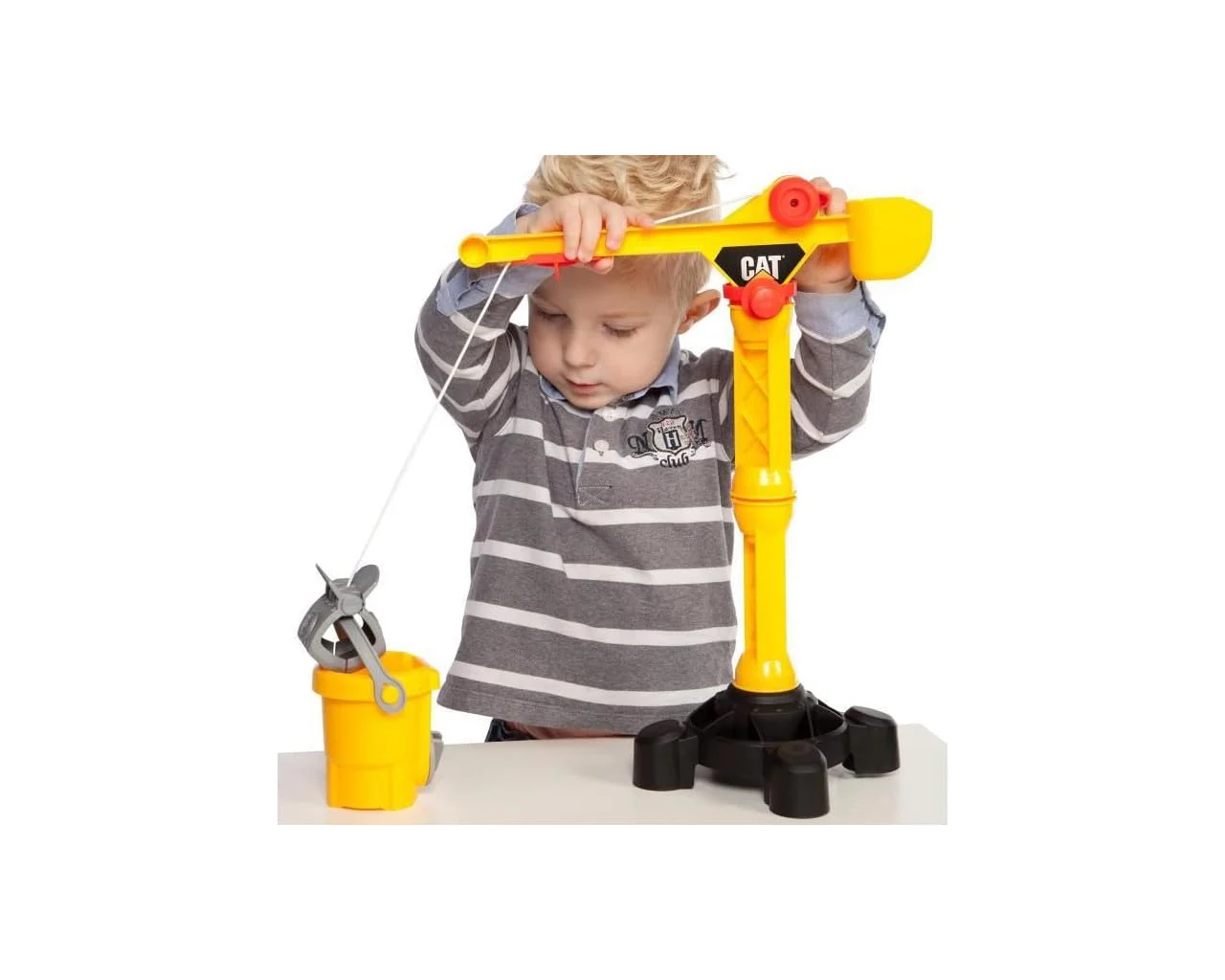 Theo Klein 3256 Caterpillar - Baustellenkran I Kran mit Kurbel für Links- und Rechtshänder I 360 Grad drehbar I Spielzeug für Kinder ab 3 Jahren - Image 2