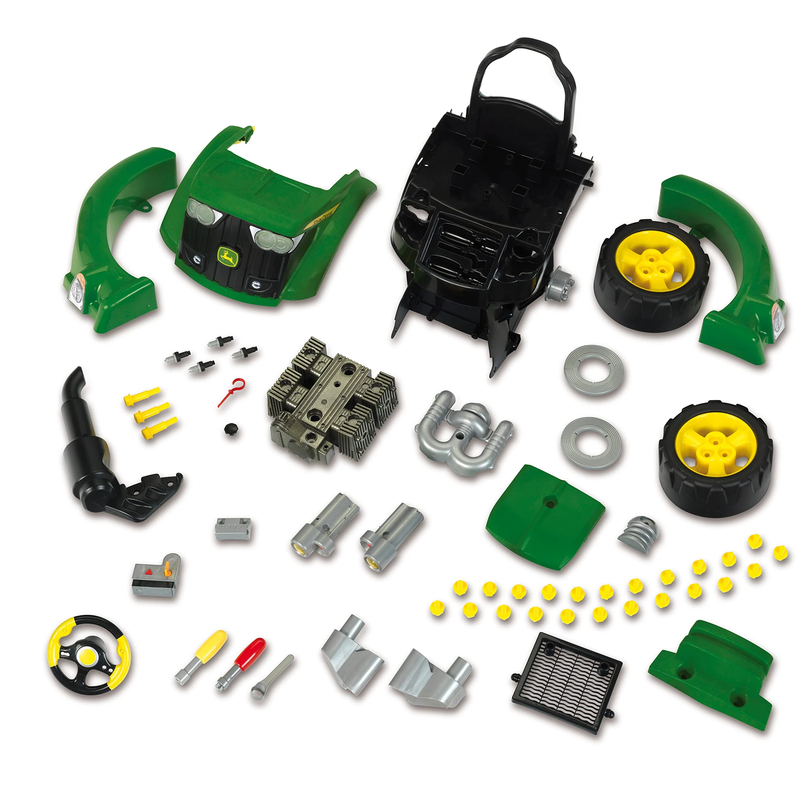 Theo Klein 3916 John Deere Tractor Engine | 56-teilige Traktormotor-Nachbildung mit vielen Funktionen zum Schrauben und Tüfteln | Maße: 43 cm x 40 cm x 52,5 cm | Spielzeug für Kinder ab 3 Jahren - Image 4