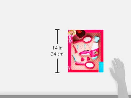 Theo Klein 5790 Barbie Frisier-Set I Zubehör und Accessoires im Barbie-Look I Inkl. Kinder-Föhn mit Kaltluftfunktion I Spielzeug für Kinder ab 3 Jahren - Image 6