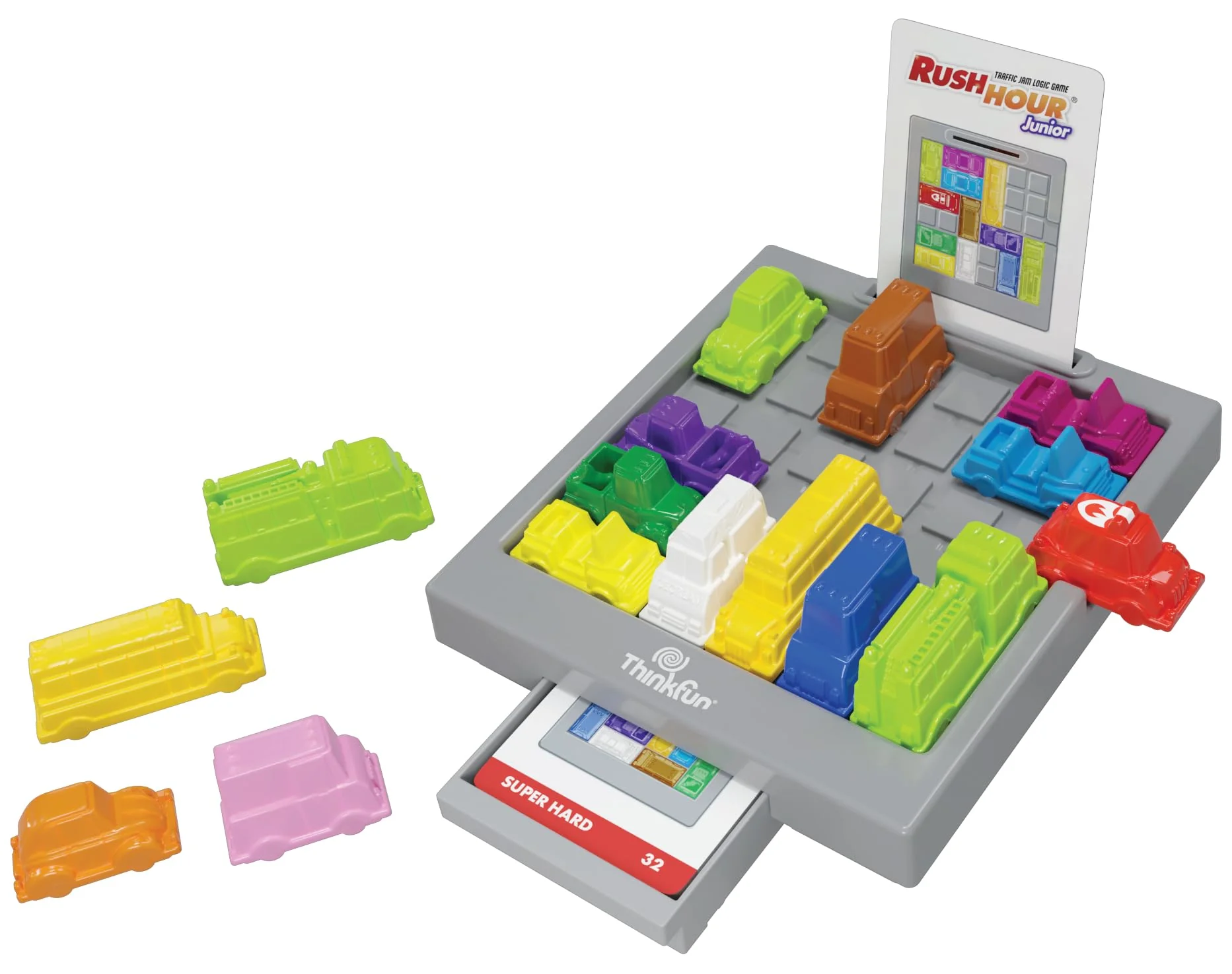 ThinkFun 76603 - Rush Hour Junior - Das bekannte Logikspiel für Kinder ab 5 Jahren. Das Stauspiel für Jungen und Mädchen. - Image 2