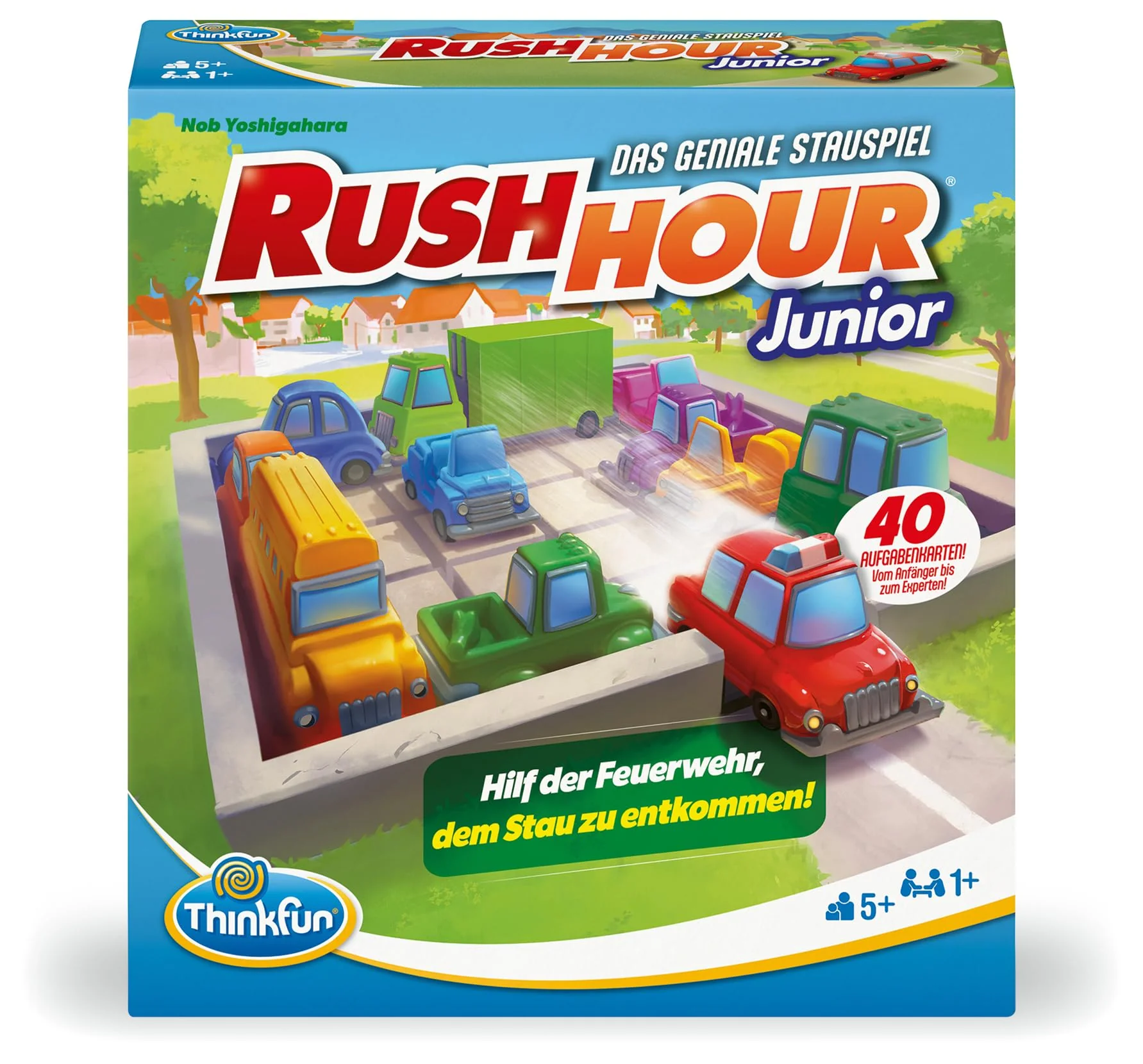 ThinkFun 76603 - Rush Hour Junior - Das bekannte Logikspiel für Kinder ab 5 Jahren. Das Stauspiel für Jungen und Mädchen. - Image 9