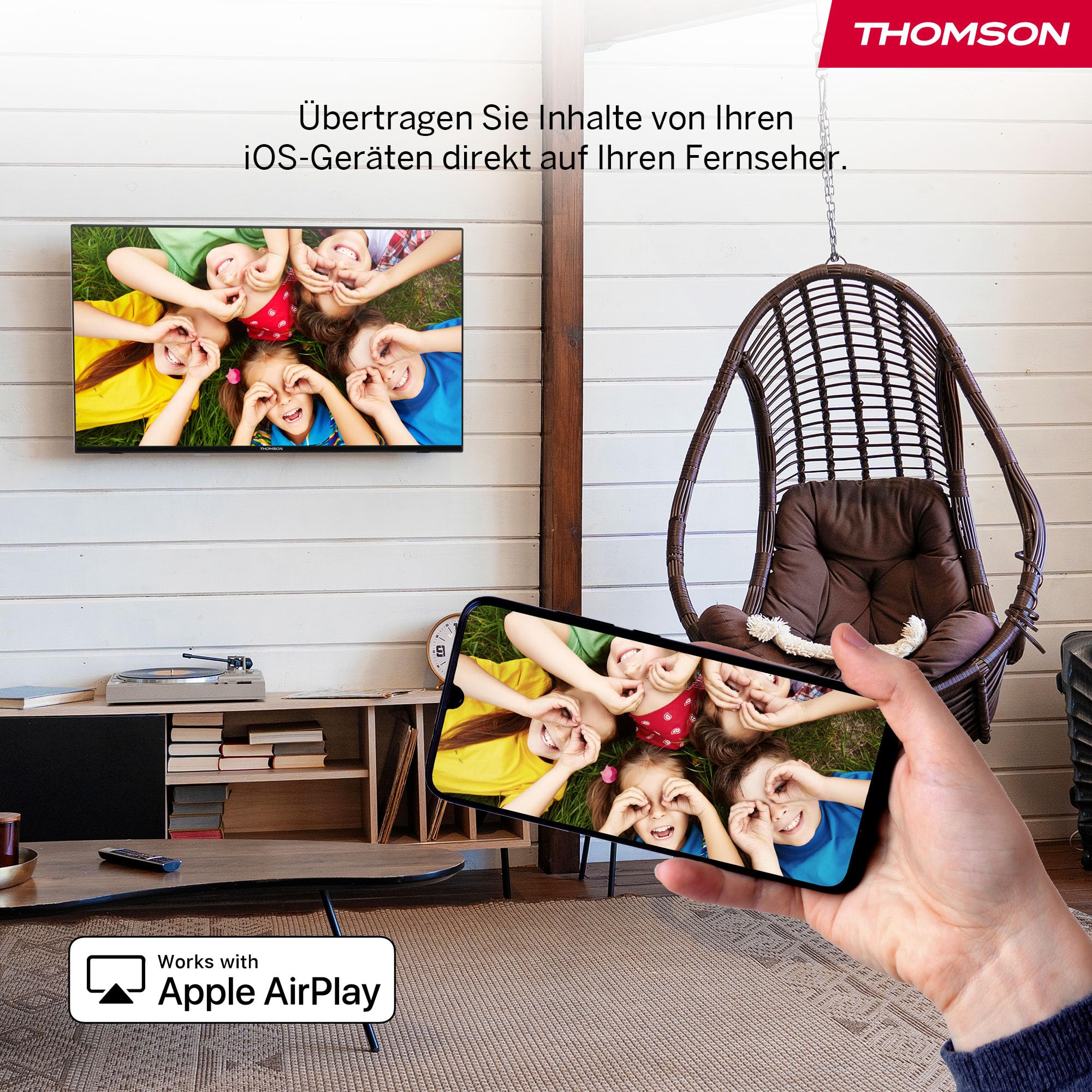 Thomson 32'' (80 cm) HD – LED Fire TV – Alexa-Sprachsteuerung, AirPlay-Unterstützung, Triple Tuner, Bluetooth, HDMI, USB-Anschlüsse, AV IN und CI+ – 32HF2S34 – 2024 - Image 13