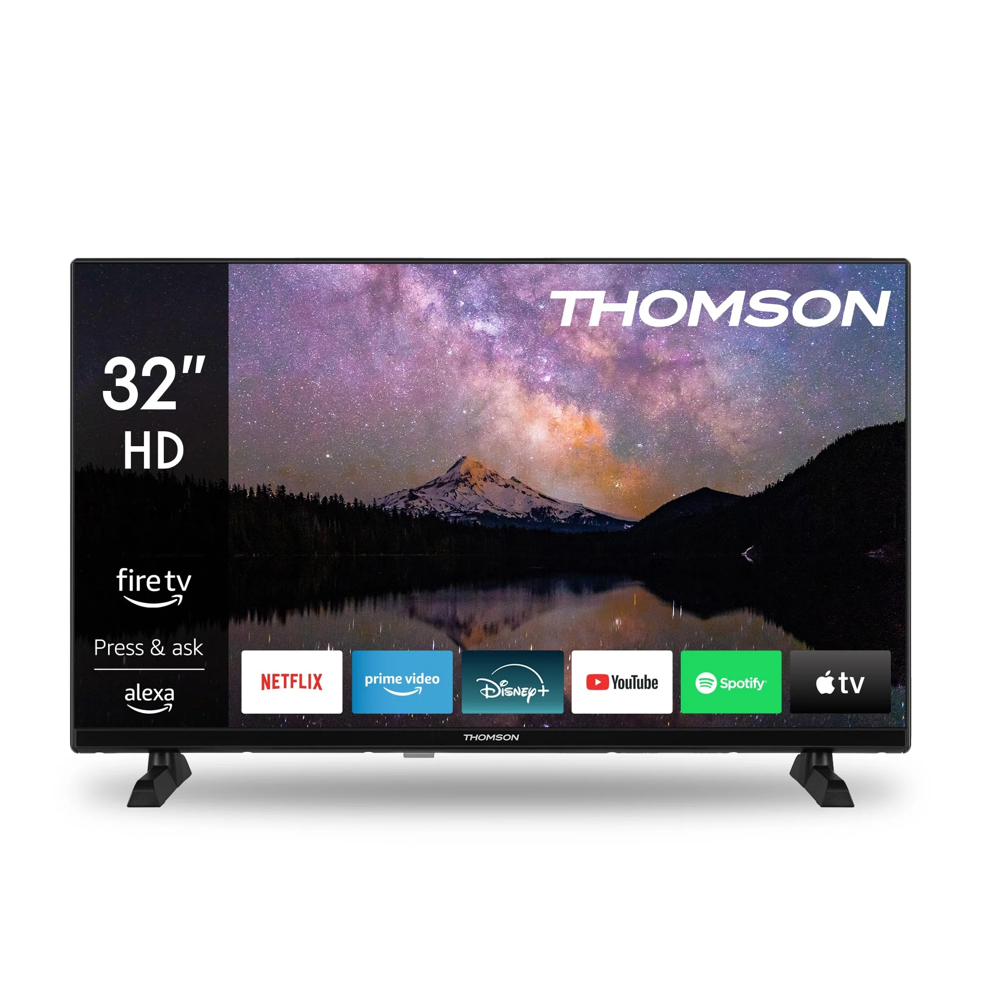 Thomson 32'' (80 cm) HD – LED Fire TV – Alexa-Sprachsteuerung, AirPlay-Unterstützung, Triple Tuner, Bluetooth, HDMI, USB-Anschlüsse, AV IN und CI+ – 32HF2S34 – 2024 - Image 2