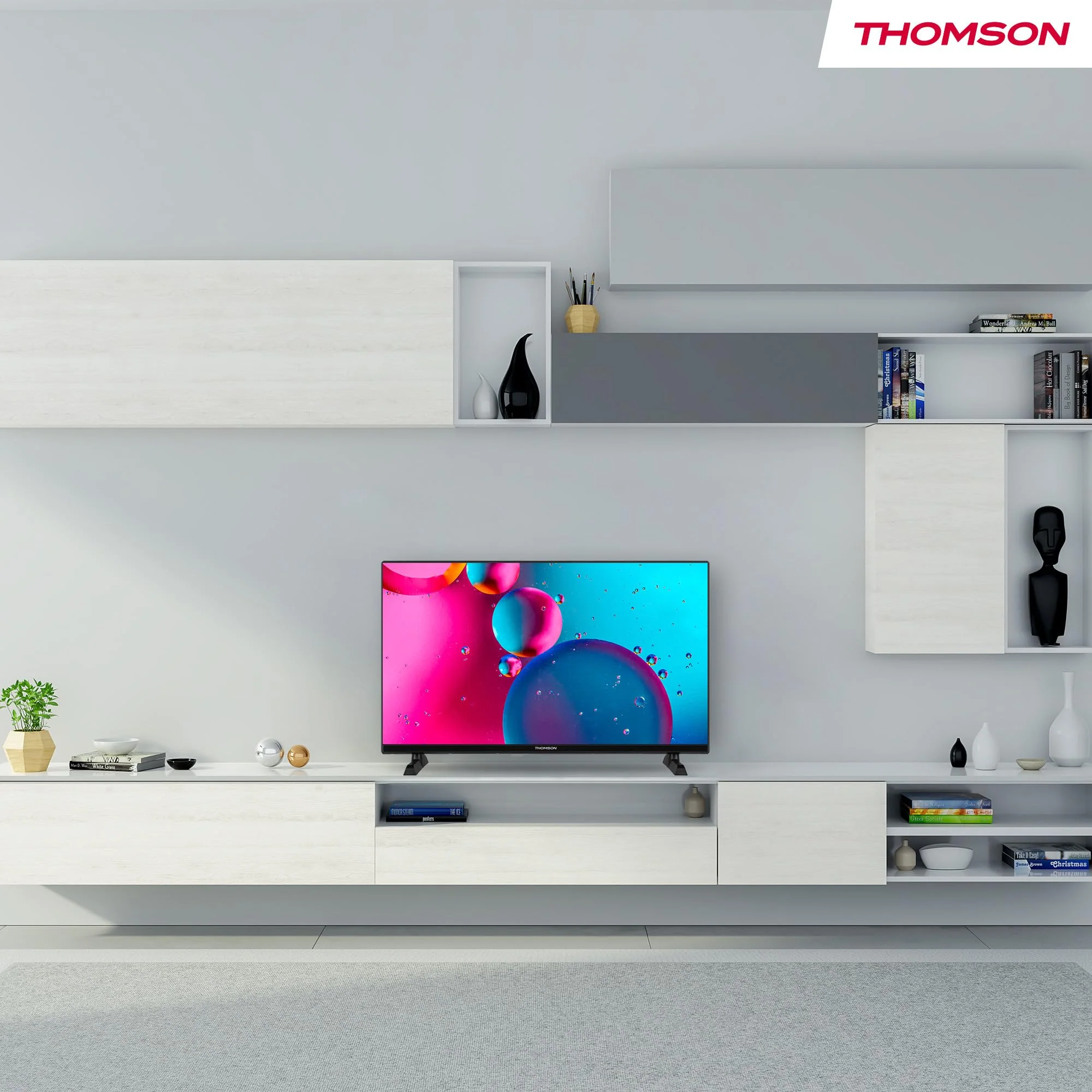 Thomson 32'' (80 cm) HD – LED Fire TV – Alexa-Sprachsteuerung, AirPlay-Unterstützung, Triple Tuner, Bluetooth, HDMI, USB-Anschlüsse, AV IN und CI+ – 32HF2S34 – 2024 - Image 3