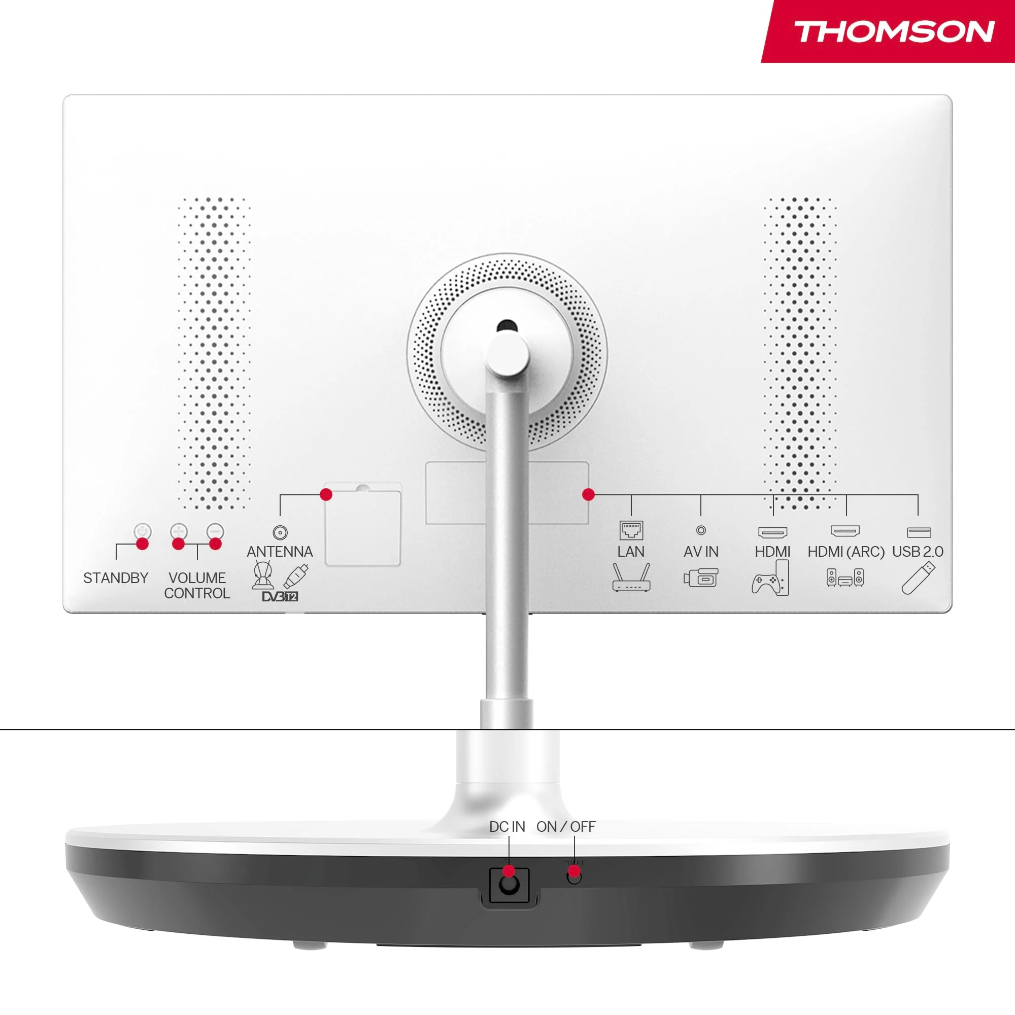 Thomson 32 Zoll (81 cm) Go TV, Tragbarer Android Fernseher – HD Ready (1366x768), Sprachsteuerung, Bluetooth 5.1, Wi-Fi, Hotspot-Funktion, Bis zu 4 Stunden Akkulaufzeit - 32HA4M44 - Image 13