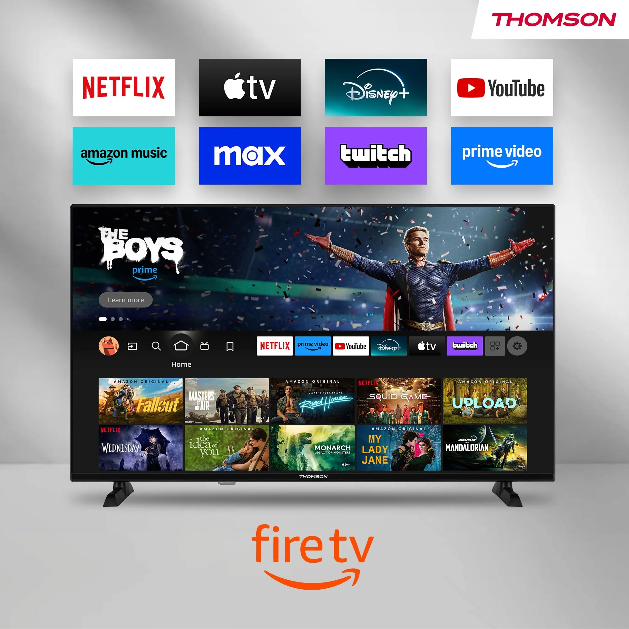 Thomson 43 Zoll (109 cm) UHD LED Smart TV mit Fire TV, Alexa Sprachsteuerung, AirPlay, Wi-Fi, Triple Tuner (Kabel/Satellit/Antenne), Bluetooth 5.0, HDMI, USB, AV IN, CI+, 43UF4S35 - Image 6