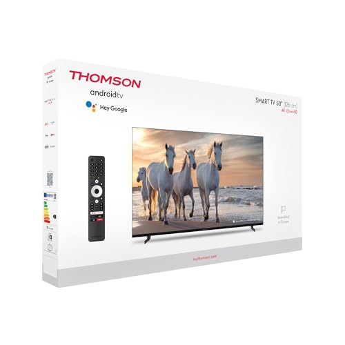 Thomson 50 Zoll (126 cm) UHD Fernseher Smart Android TV (WLAN, HDR, Triple Tuner DVB-C/S2/T2, Sprachsteuerung) – 50UA5S13-2023 - Image 3