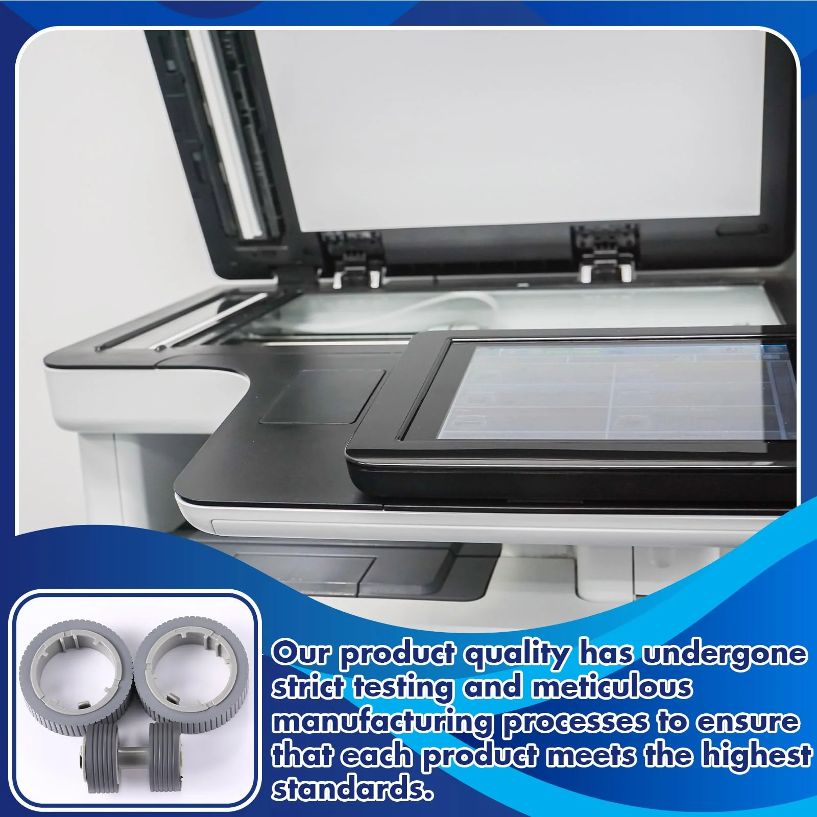 Threlaco Scanner Bremse und Pick Roller Set Scanner Papier Verbrauchsmaterial Kit Computer Scanner Zubehör Kompatibel mit Fi-7160 Fi-7260 Fi-7140 Fi-7240 Fi-7180 Fi-7280 Fi-7300nx Pa03670-0001 - Image 6