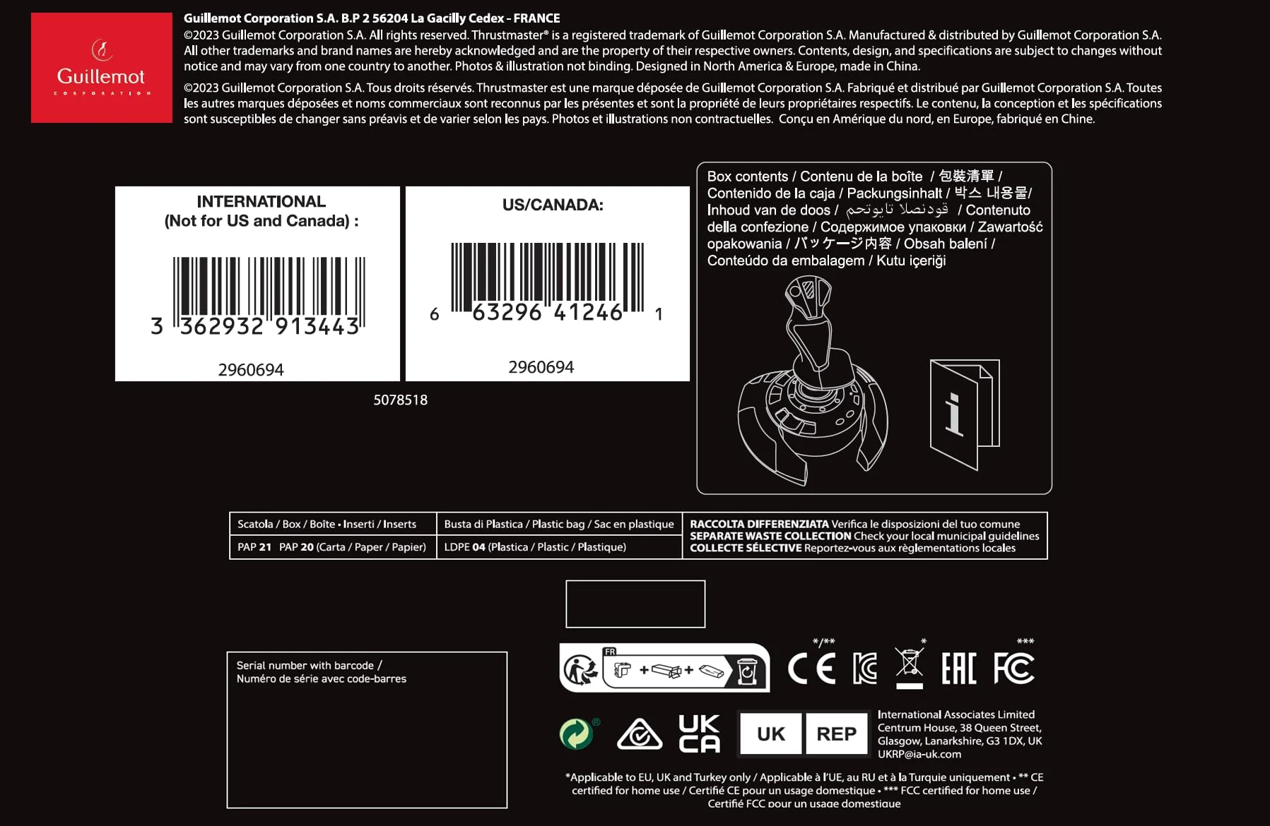 Thrustmaster T.Flight Stick X, Joystick mit Rudersteuerung, umprogrammierbaren Tasten und Achsen, Drehgriff, integriertem Schubhebel, Schnellfeuerauslöser, PC/USB-kompatibel - Image 6