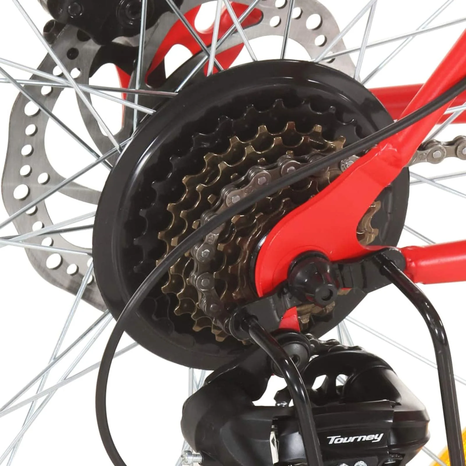 Tidyard Mountainbike Fahrrad 21-Gang-Antrieb Scheibenbremsen Sportfahrrad Mountainfahrrad Trekkingbikes Trekkingrad Fuer Männer und Frauen 27,5 Zoll Rad 38 cm Rot - Image 7
