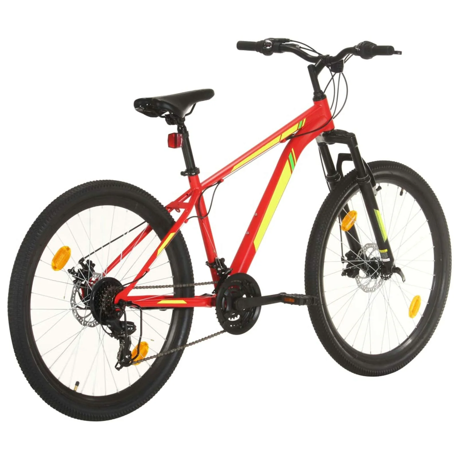 Tidyard Mountainbike Fahrrad 21-Gang-Antrieb Scheibenbremsen Sportfahrrad Mountainfahrrad Trekkingbikes Trekkingrad Fuer Männer und Frauen 27,5 Zoll Rad 38 cm Rot - Image 9