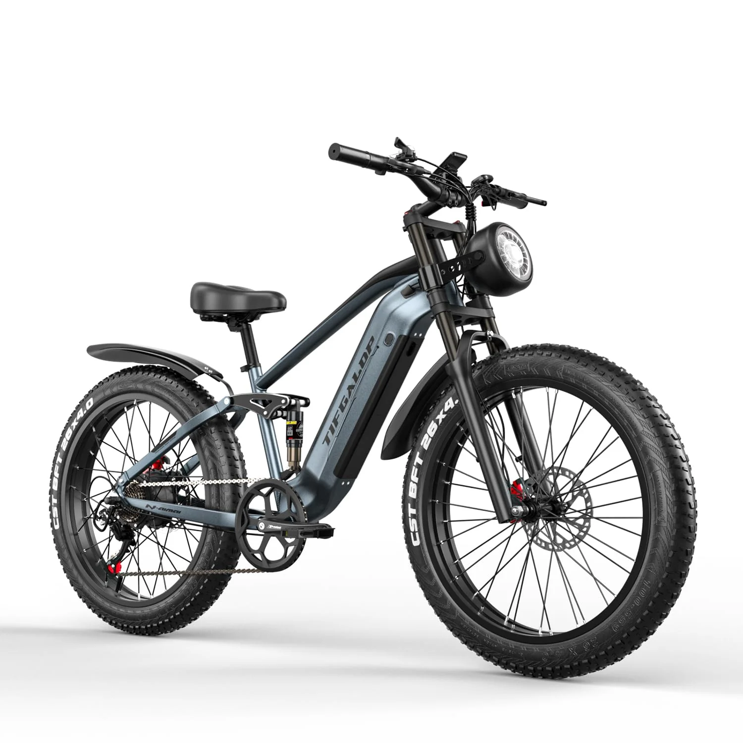 tifgalop Elektrofahrrad für Erwachsene, bürstenloser Hochfrequenzmotor, Doppel-Amortisierung, herausnehmbarer 48V18AH-Akku, maximale Reichweite 45-90 km, 26-Zoll-Mountainbike - Image 9