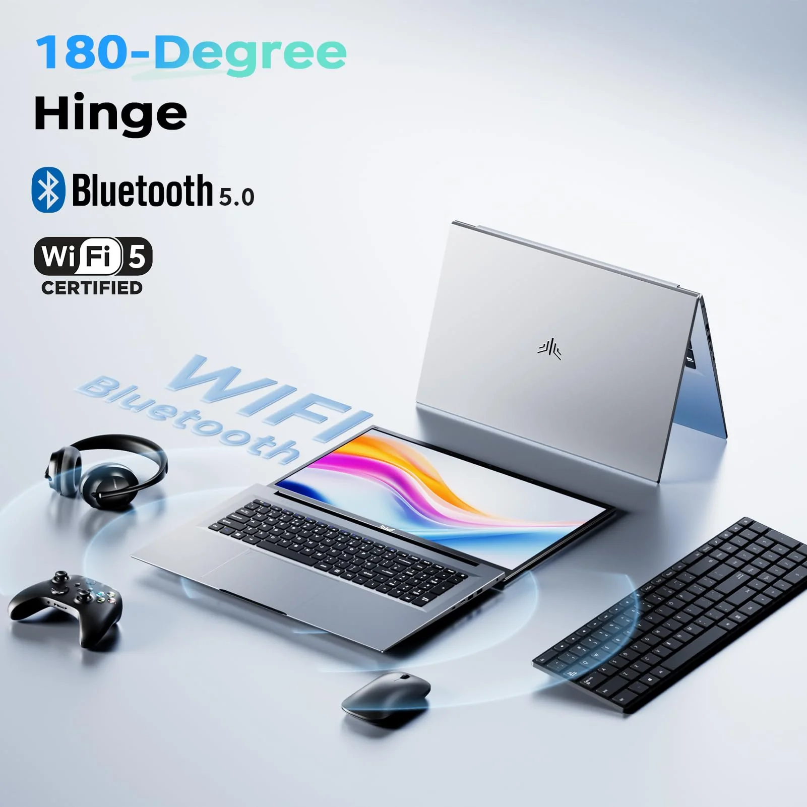 Tivique 18,5 Zoll Laptop,Twin Lake N150 (bis zu 3,6 GHz),8000mAh,16 GB DDR4 512 GB SSD bis zu 2 TB, 1920 x 1080 IPS Full HD Laptop, BT5.0, HDMI, Typ-C, 180° Öffnen und Schließen - Image 7