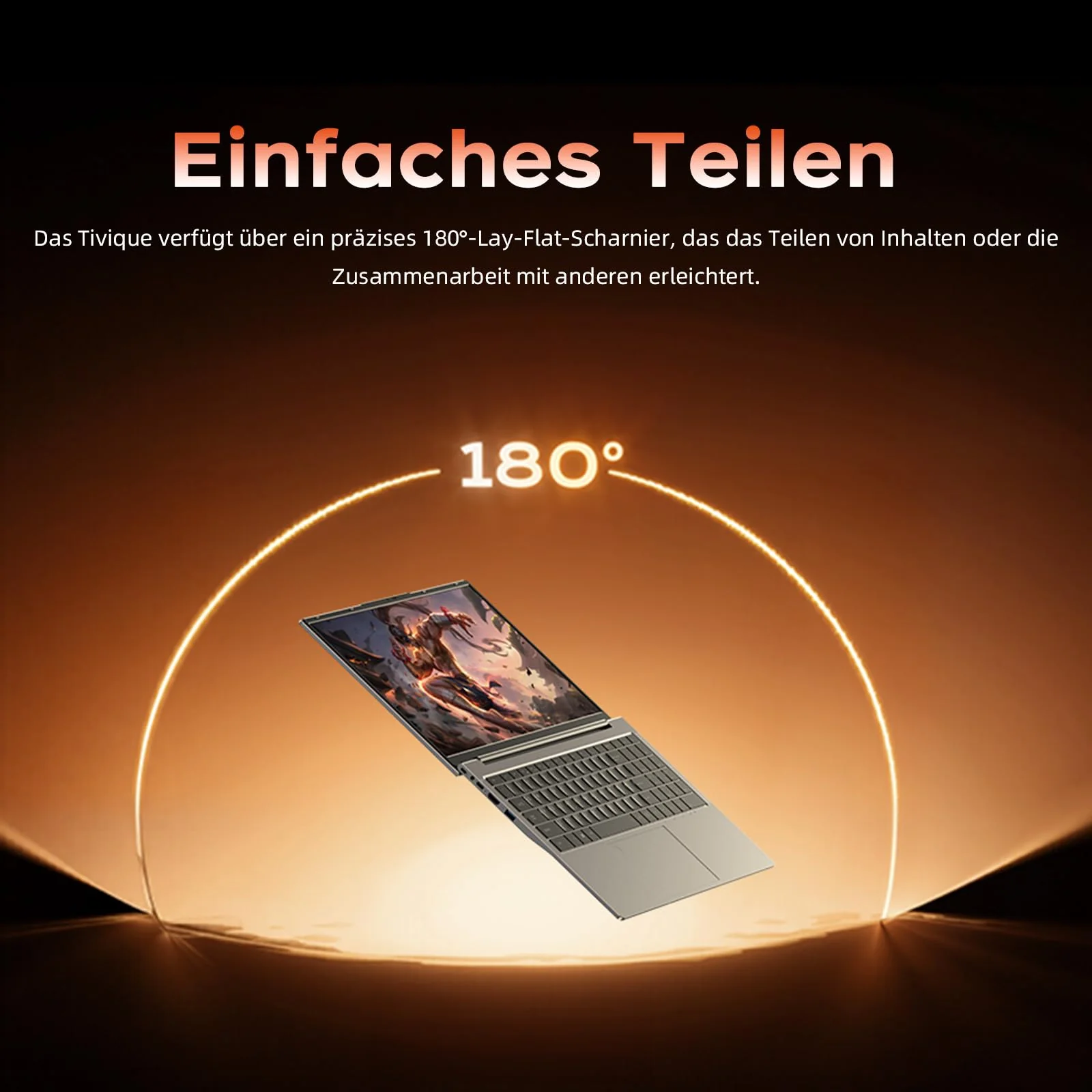 Tivique Laptop,15,6 Zoll,Ryzen 7 7730U Prozessor,bis zu 4.5GHz,16 GB RAM 512 GB SSD,NVMe PCIe 3.0,Unterstützt 4 TB SSD-Erweiterung,Gaming Laptops, Leichtgewicht,WiFi6, HDMI - Image 6