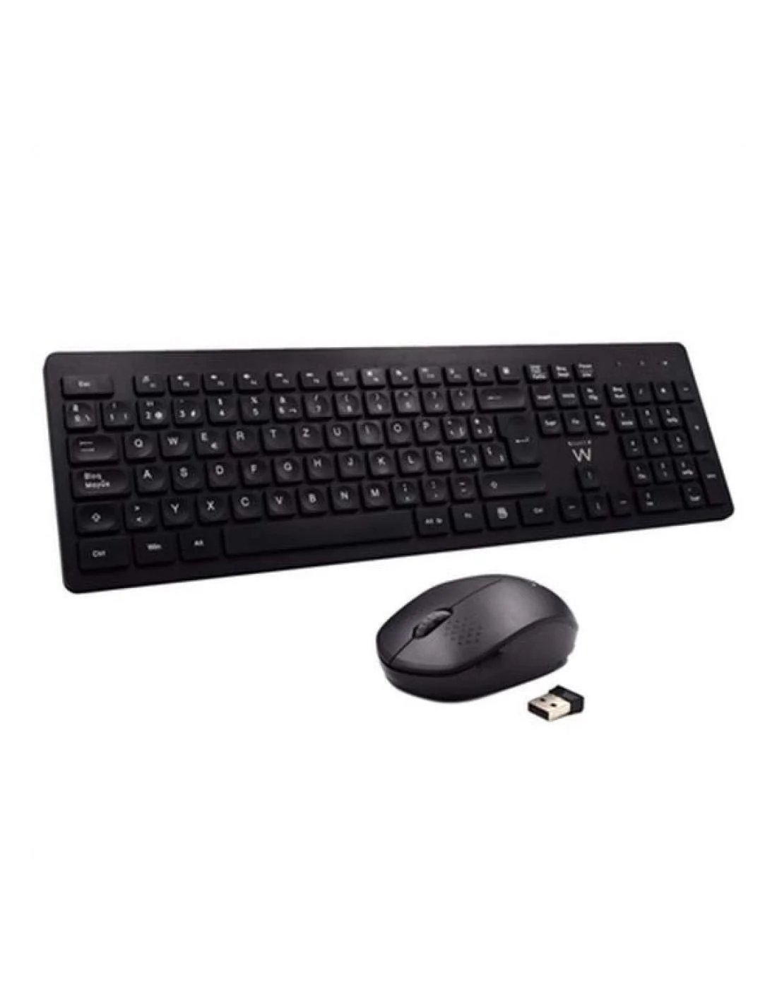 Toetsenbord en draadloze muis Ewent EW3256 2.4 GHz Zwart (S0224814) - Image 3