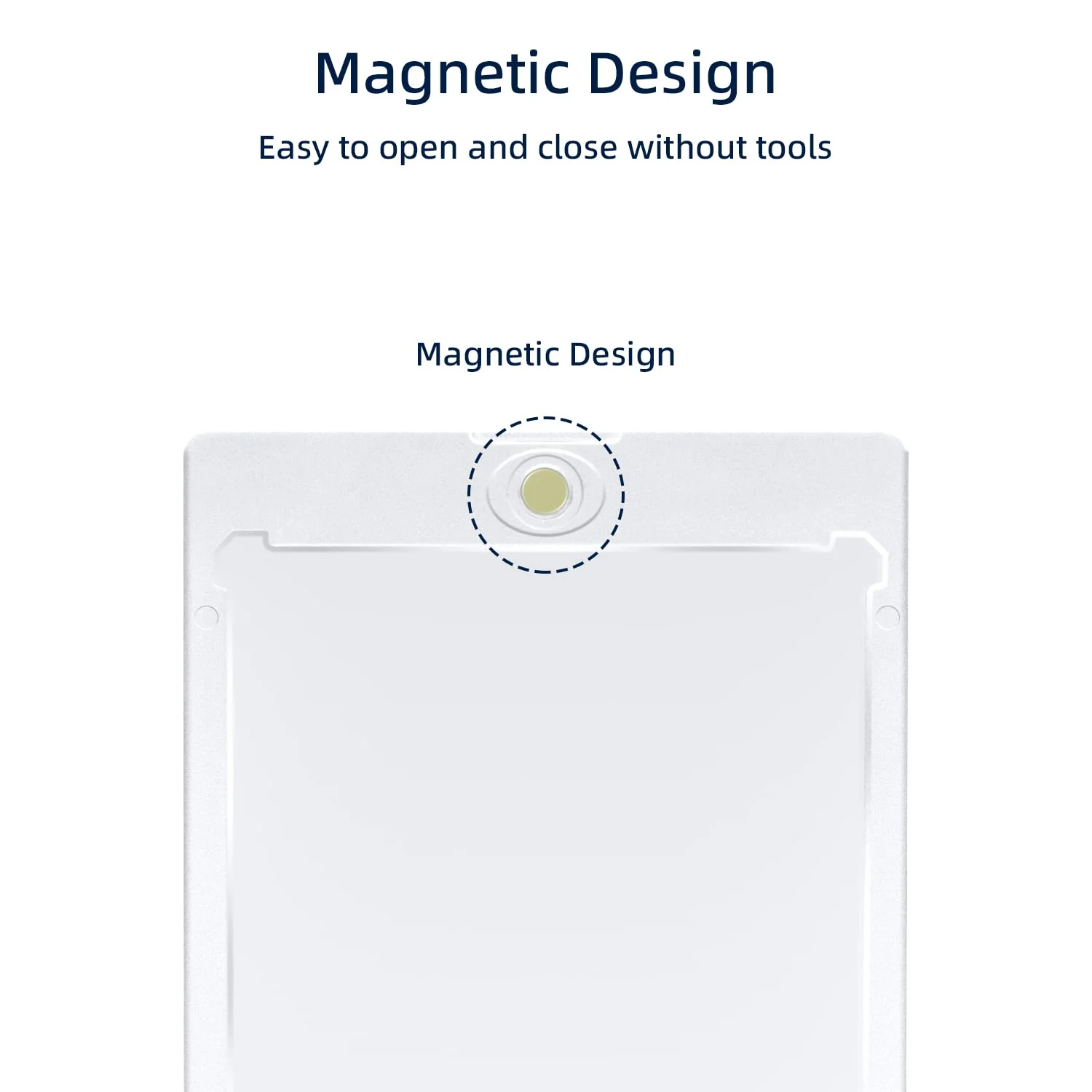Tolesum 10PCS 35PT Magnetic Card Holder Sammelkarten Hüllen UV-Schutz Kunststoff Harte Kartenhüllen Halter Transparent Karten Sleeves für Yugioh,Magic, MTG, Sportkarten Sammlung - Image 2