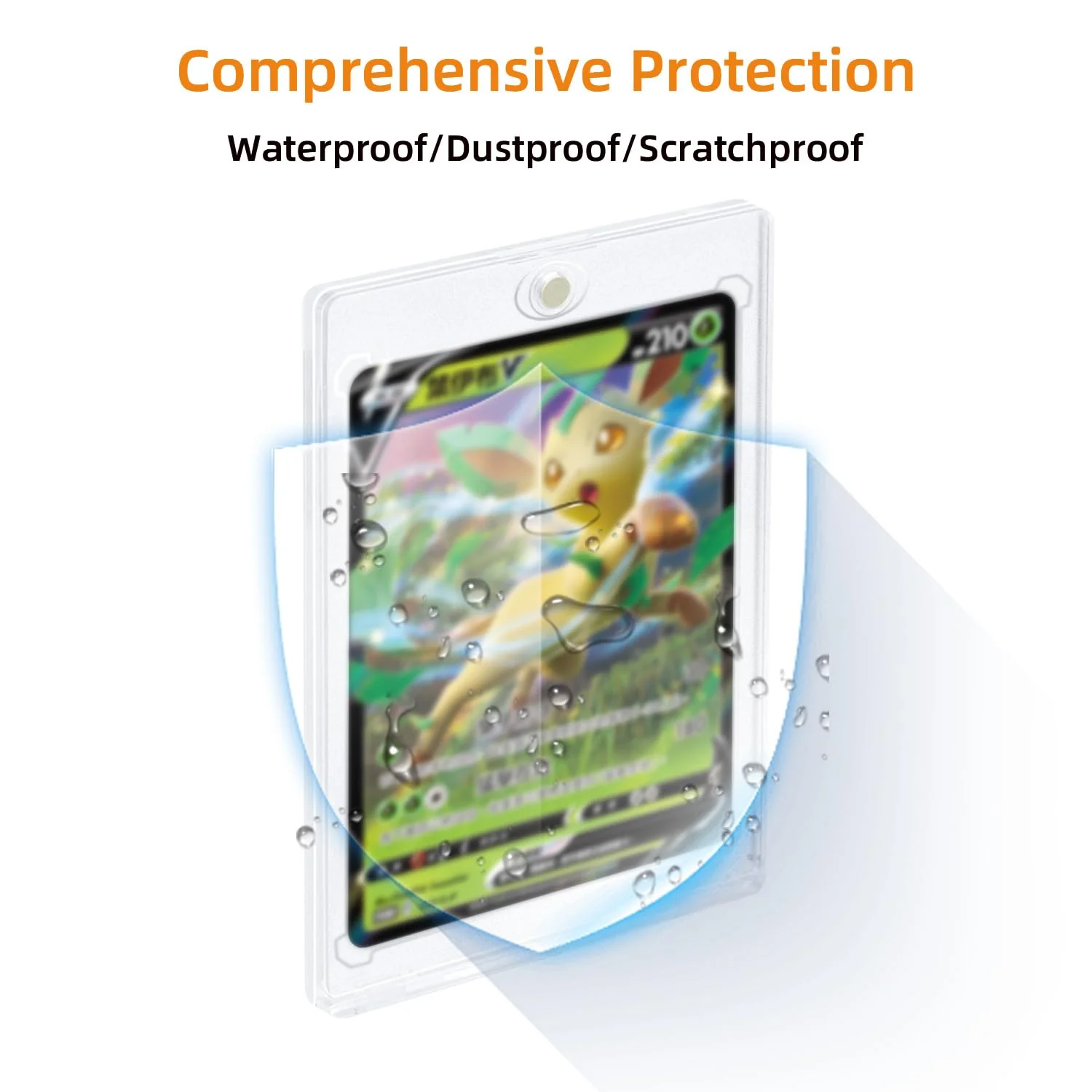 Tolesum 10PCS 35PT Magnetic Card Holder Sammelkarten Hüllen UV-Schutz Kunststoff Harte Kartenhüllen Halter Transparent Karten Sleeves für Yugioh,Magic, MTG, Sportkarten Sammlung - Image 5