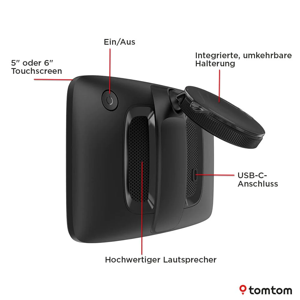 TomTom Pkw-Navi GO Classic 2nd (6 Zoll, Stauvermeidung Dank TomTom Traffic, Karten-Updates Europa inklusive, Updates über WiFi, dynamischer Fahrspurassistent, integrierte, umkehrbare Halterung) - Image 3
