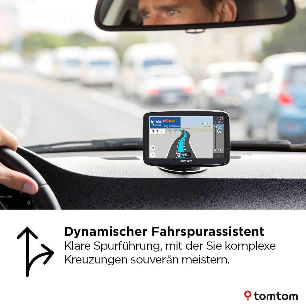 TomTom Pkw-Navi GO Classic 2nd (6 Zoll, Stauvermeidung Dank TomTom Traffic, Karten-Updates Europa inklusive, Updates über WiFi, dynamischer Fahrspurassistent, integrierte, umkehrbare Halterung) - Image 4