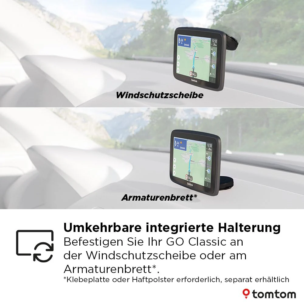 TomTom Pkw-Navi GO Classic 2nd (6 Zoll, Stauvermeidung Dank TomTom Traffic, Karten-Updates Europa inklusive, Updates über WiFi, dynamischer Fahrspurassistent, integrierte, umkehrbare Halterung) - Image 5