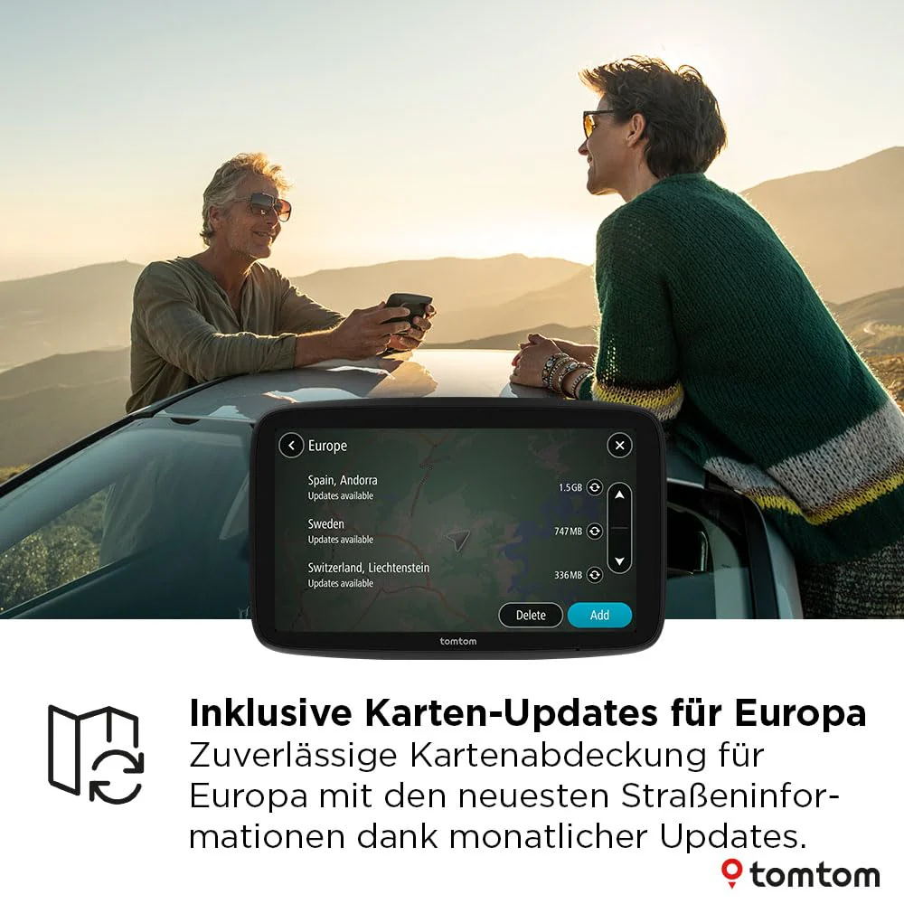 TomTom Pkw-Navi GO Classic 2nd (6 Zoll, Stauvermeidung Dank TomTom Traffic, Karten-Updates Europa inklusive, Updates über WiFi, dynamischer Fahrspurassistent, integrierte, umkehrbare Halterung) - Image 7