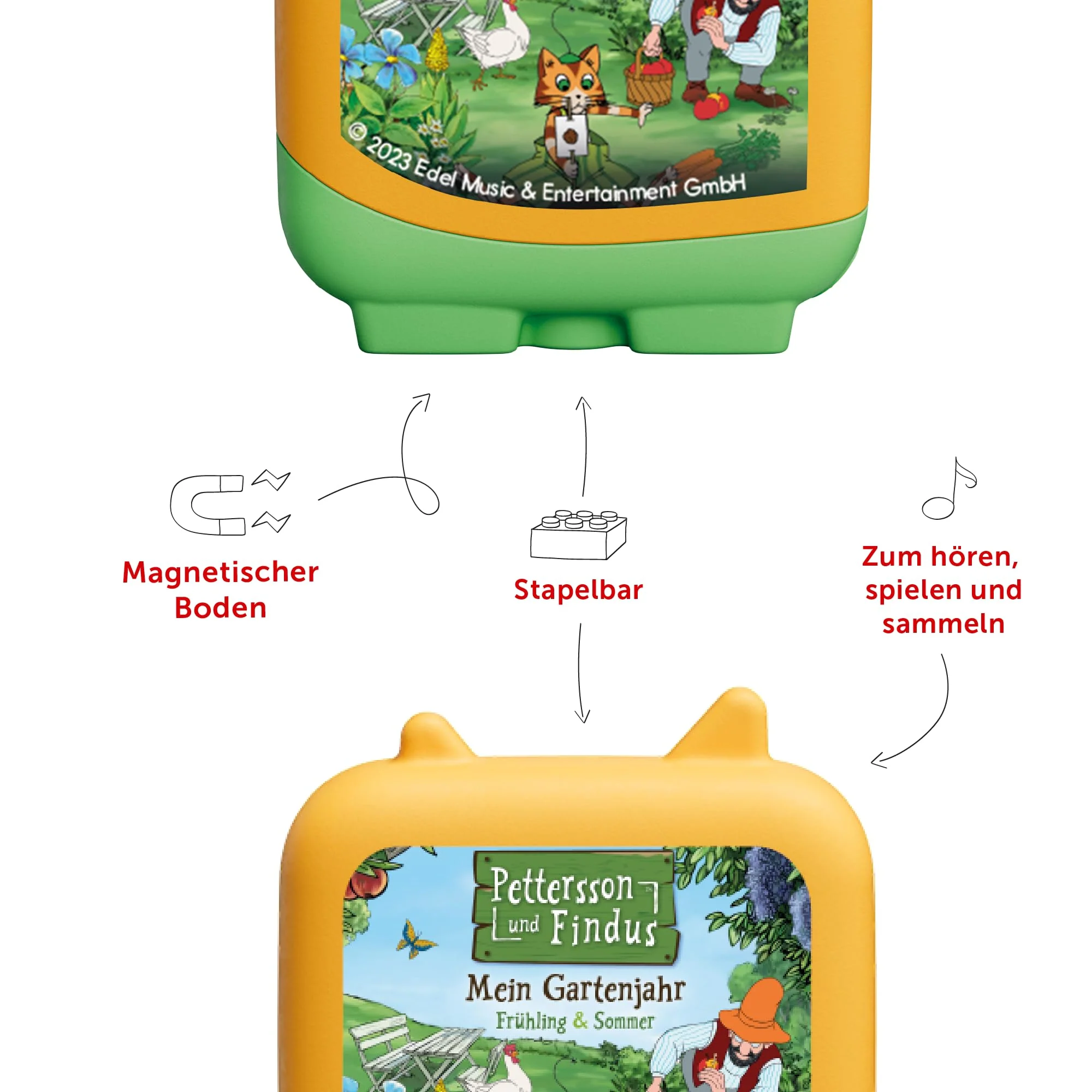 tonies Clever Toniebox, Pettersson und Findus – Findus erklärt die Welt – Mein Gartenjahr – Frühling & Sommer, Wissens-Hörspiel für Kinder ab 5 Jahren, Spielzeit ca. 90 Minuten - Image 5