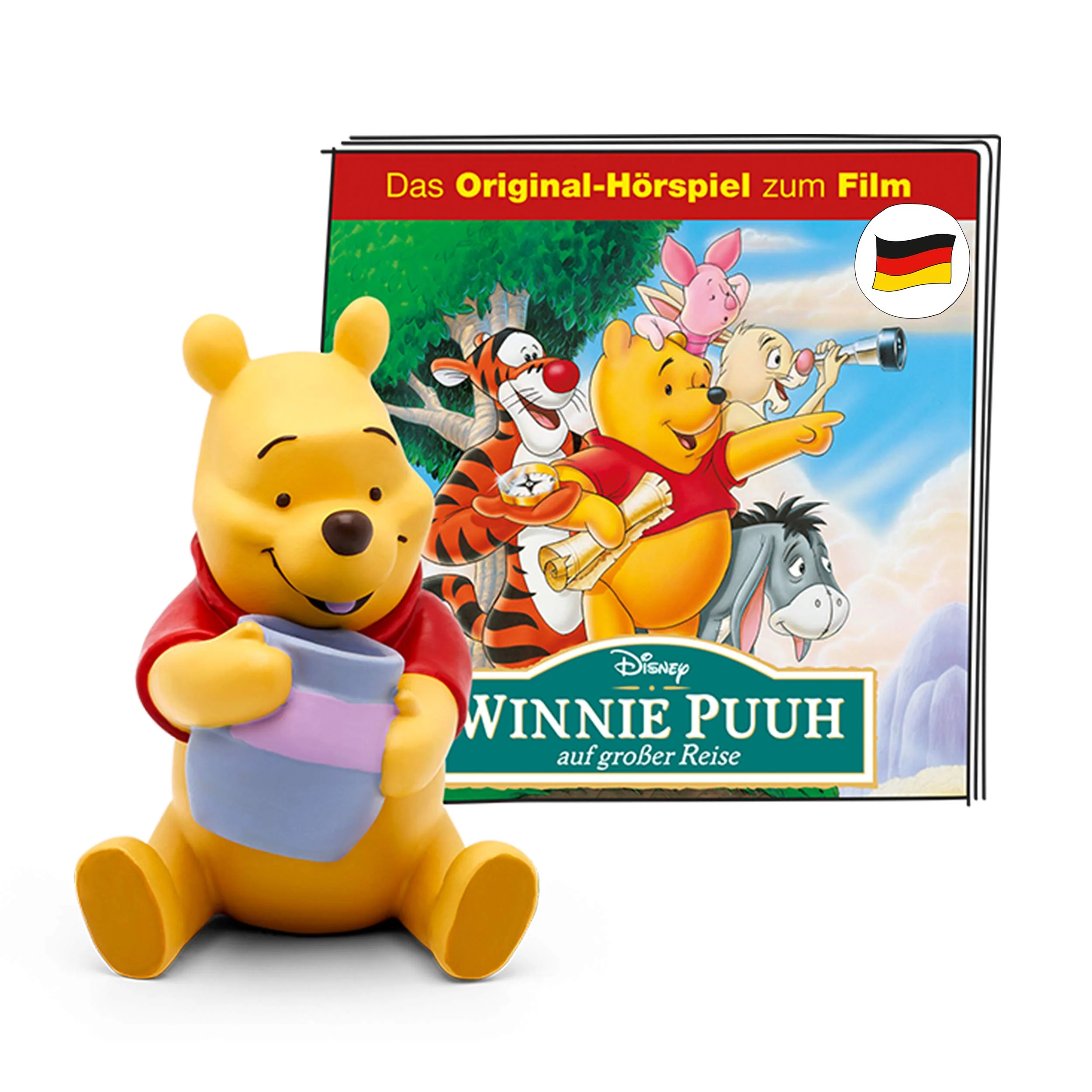 tonies Hörfigur für Toniebox, Disney – Winnie Puuh auf großer Reise, Original-Hörspiel zum Film, Hörspiel für Kinder ab 3 Jahren, Spielzeit ca. 46 Minuten