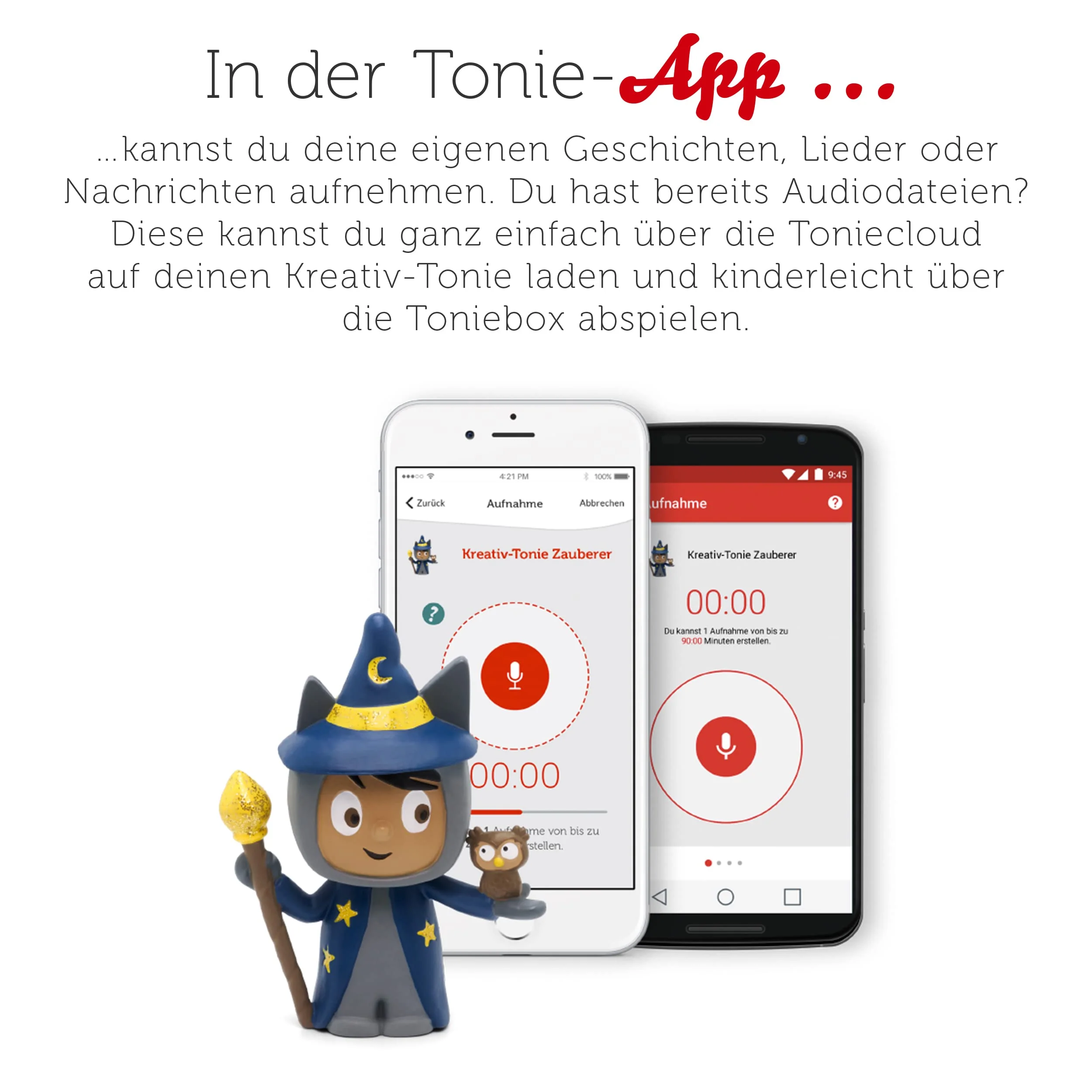 tonies Hörfigur für Toniebox, Kreativ Zauberer, zum Selbstbespielen, 90 Minuten Speicher für eigene Aufnahmen, Musik oder Gute-Nacht-Geschichten, geeignet für Kinder ab 3 Jahren - Image 3