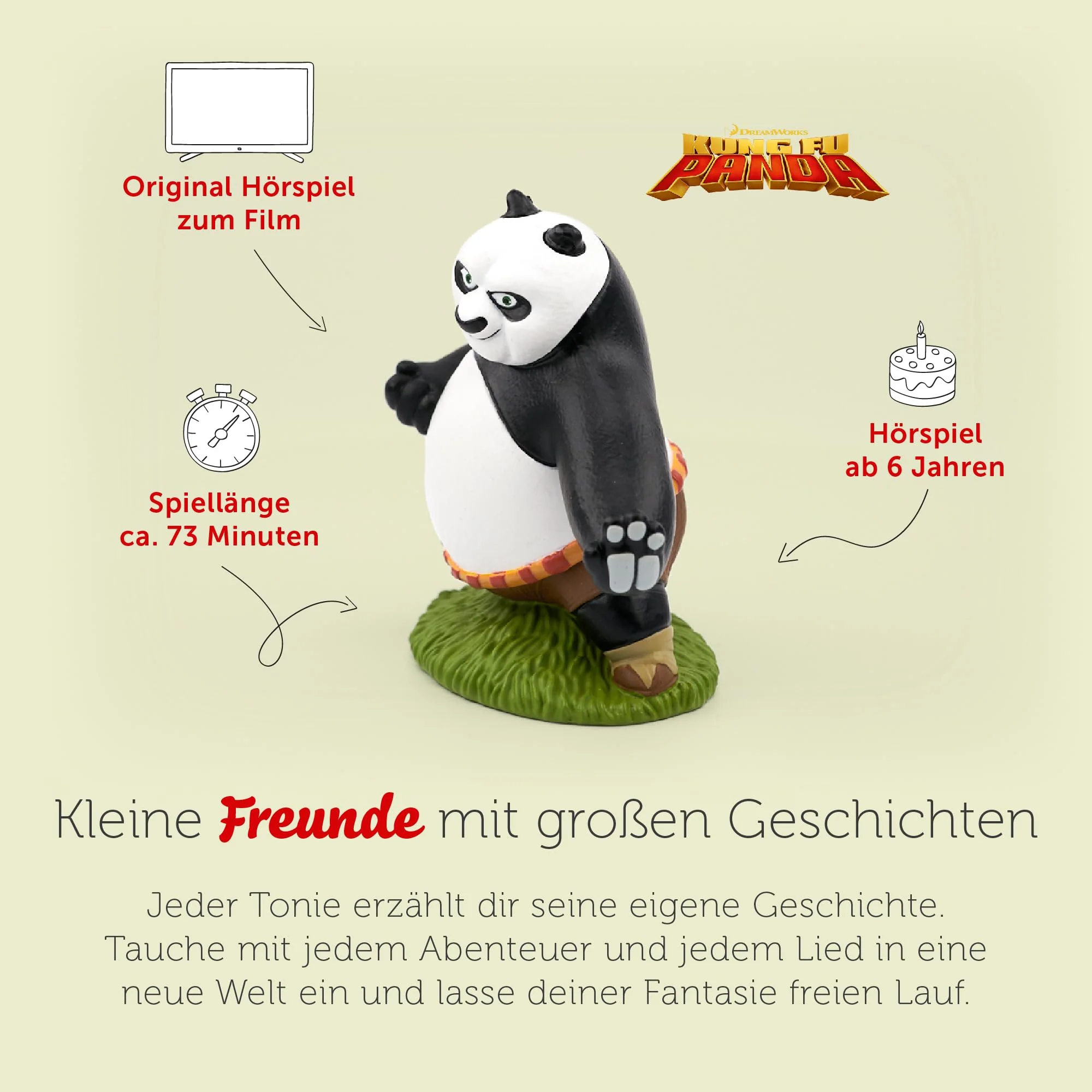tonies Hörfigur für Toniebox, Kung Fu Panda, Hörspiel für Kinder ab 6 Jahren, Spielzeit ca. 73 Minuten - Image 5