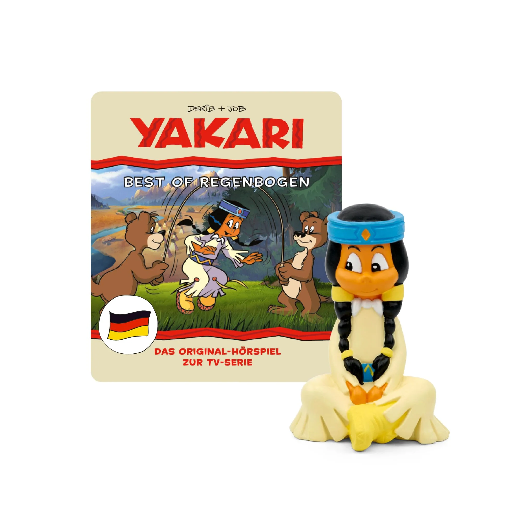 tonies Hörfigur für Toniebox, Yakari – Best of Regenbogen, Hörspiel mit 4 Geschichten für Kinder ab 4 Jahren, Spielzeit ca. 49 Minuten