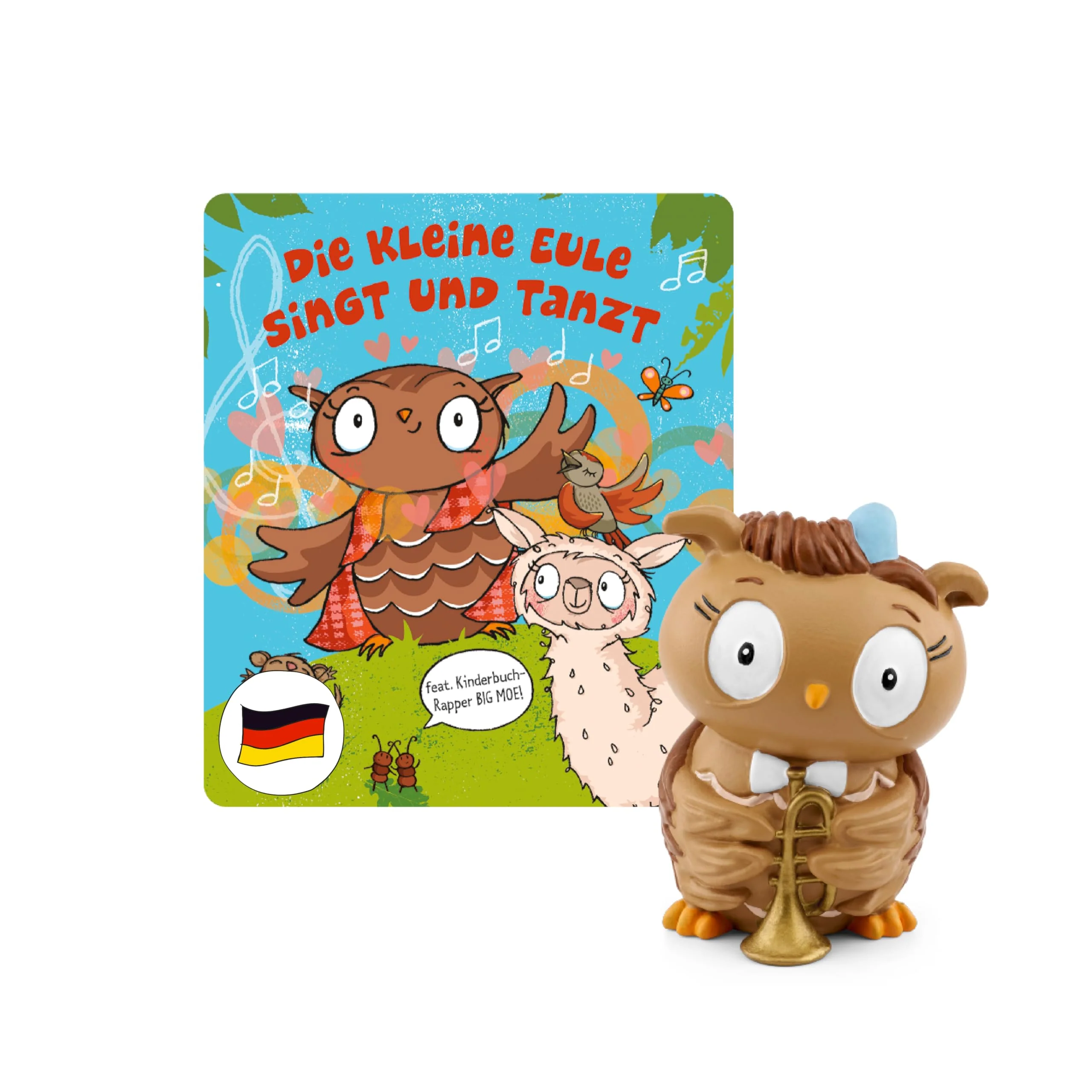 tonies Hörfiguren für Toniebox, Die Eule mit der Beule – Die kleine Eule singt und Tanzt. Das 2. Liederalbum, Kinderlieder ab 3 Jahren, Spielzeit ca. 40 Minuten