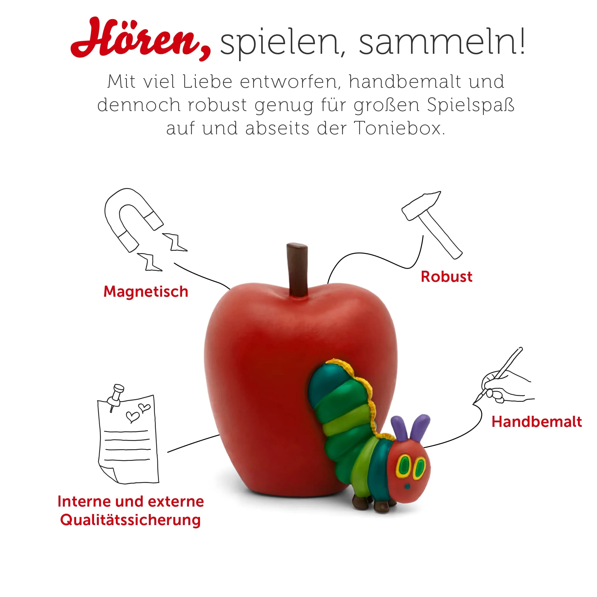 tonies Hörfiguren für Toniebox, Die kleine Raupe Nimmersatt, Hörbuch für Kinder ab 3 Jahren, Spielzeit ca. 44 Minuten - Image 6