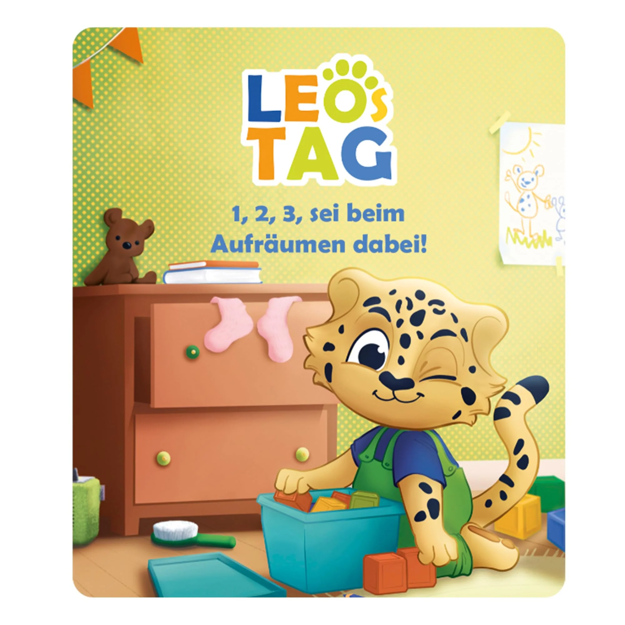 tonies Hörfiguren für Toniebox, Leos Tag – 1, 2, 3, sei beim Aufräumen dabei!, Hörspiel mit Liedern für Kinder ab 3 Jahren, Spielzeit ca. 50 Minuten - Image 5