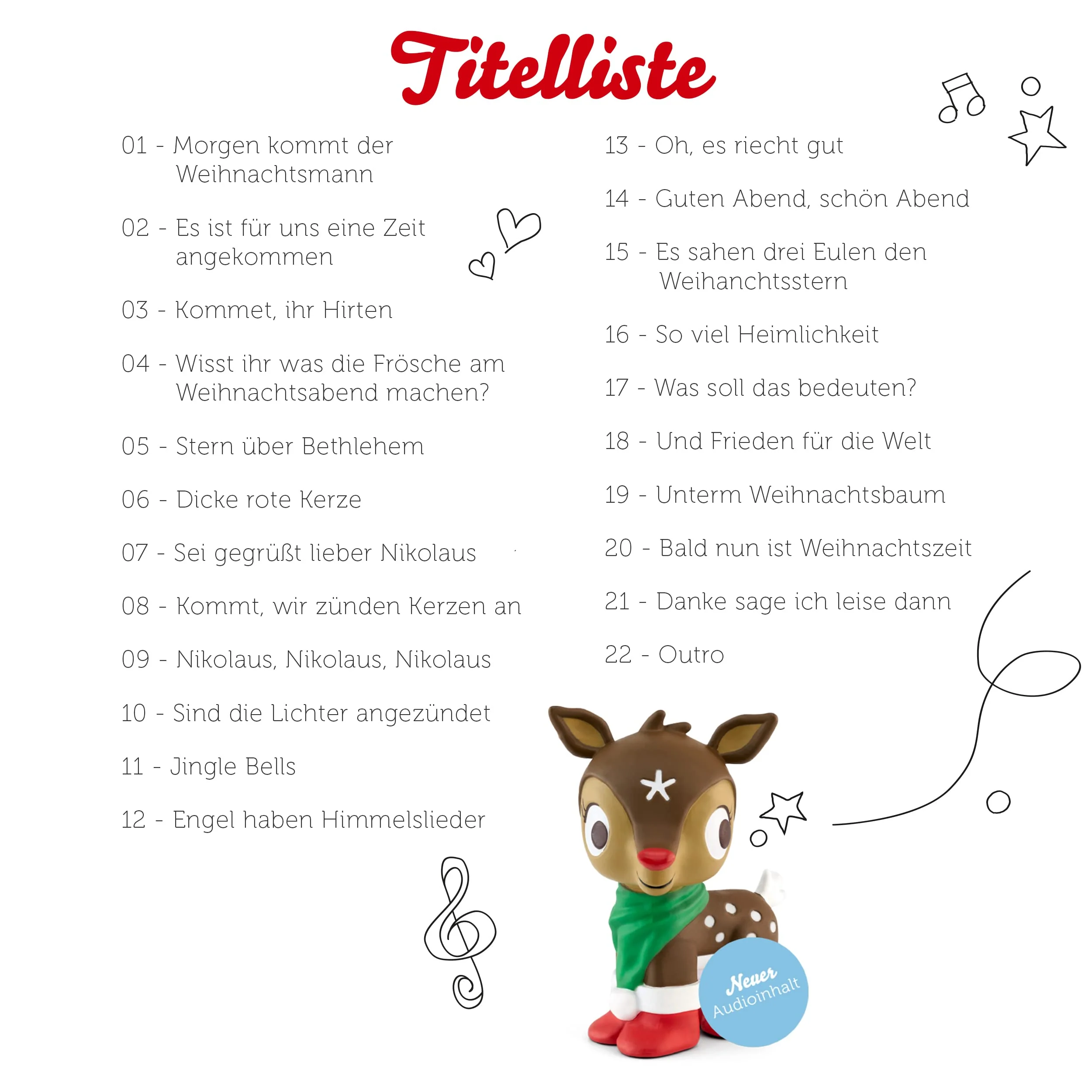 tonies Hörfiguren für Toniebox, Lieblings-Kinderlieder – Weihnachtslieder 2, Kinderlieder ab 3 Jahren, Spielzeit ca. 55 Minuten - Image 5