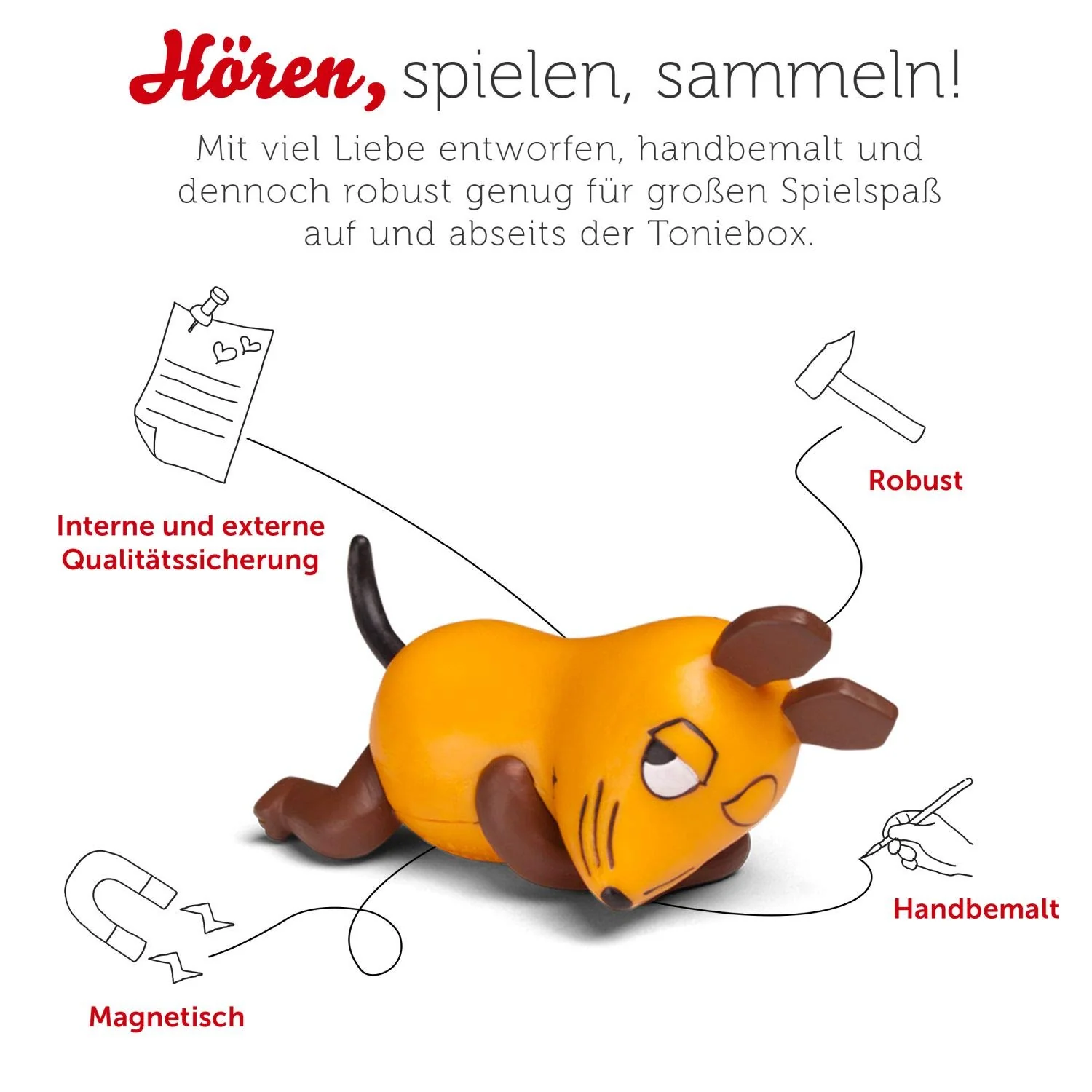 tonies Hörfiguren für Toniebox: Maus Schlaf Schön Figur mit 16 Gute Nacht Geschichten für Kinder - ca. 38 Min. - ab 3 Jahre - DEUTSCH - Image 6