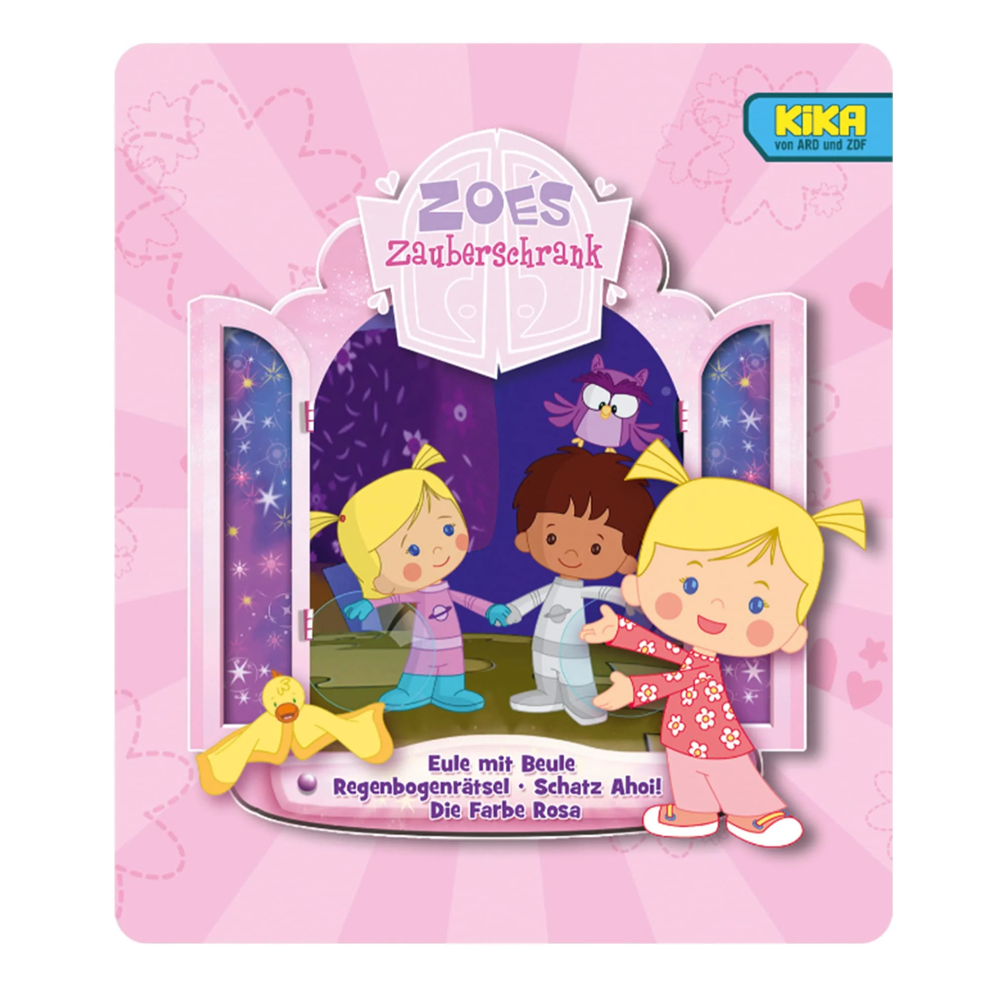 tonies Hörfiguren für Toniebox, Zoés Zauberschrank – Eule/Regenbogenrätsel/Schatz AHOI/Farbe Rosa, Hörspiel für Kinder ab 3 Jahren, Spielzeit ca. 46 Minuten - Image 5