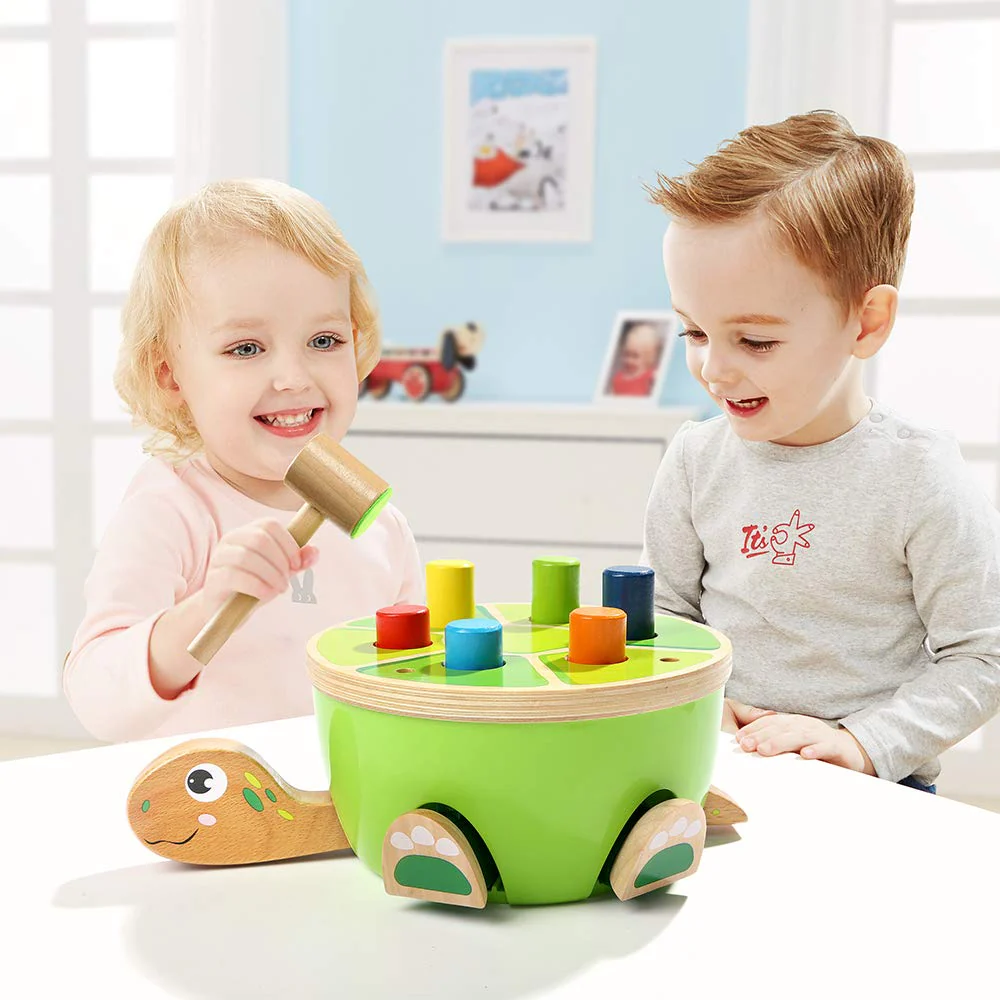 TOP BRIGHT Hammerspiel für Kinder ab 1 Jahre, Langlebiges Holzspielzeug mit Holzhammer, Holz Klopfspiel Geschenk ab 12 Monate Junge Mädchen, Klopfbank ab 1 2 3 Jahr - Image 7