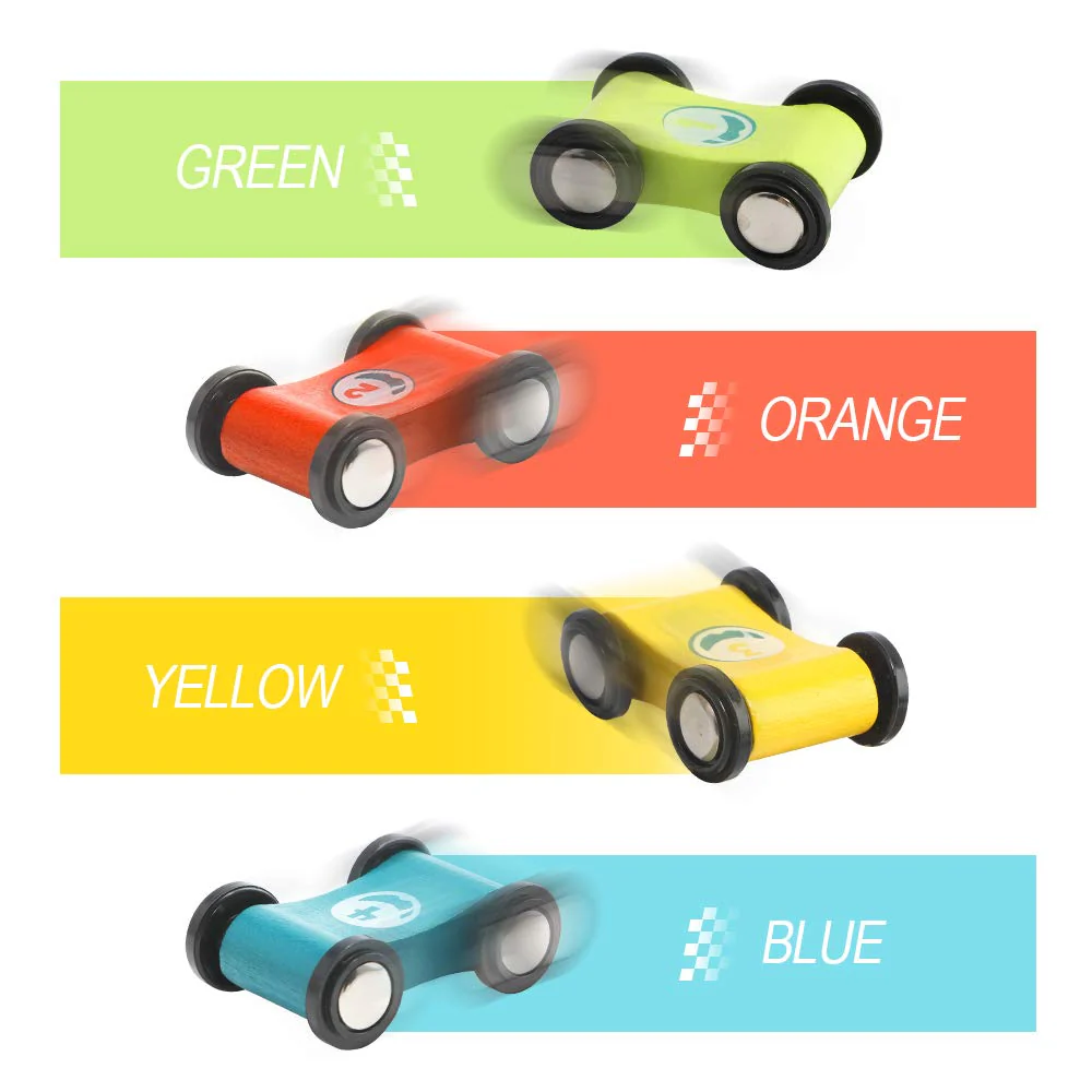 TOP BRIGHT Kugelbahn Autorennbahn aus Holz mit 4 Autos - Kinderspielzeug Geschenke für Kinder, Baby Spielzeug ab 1 Jahr Jungen und Mädchen - Image 8