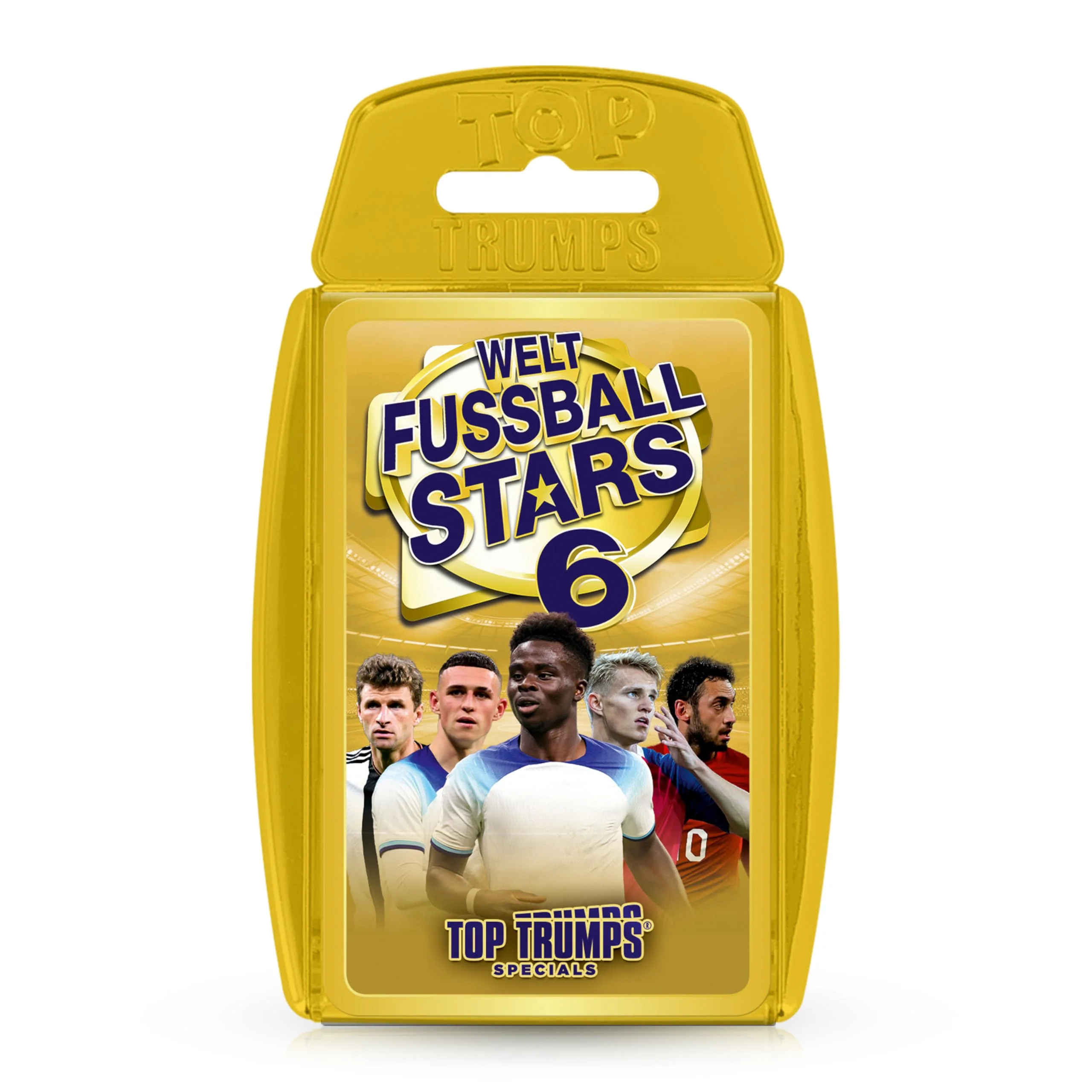 Top Trumps Wetfussballstars 6 Kartenspiel für Kinder - Klassisches WFS Lernkartenspiel für Fans von Fussball- 2+ Spieler ab 6+ Jahre - Deutsch