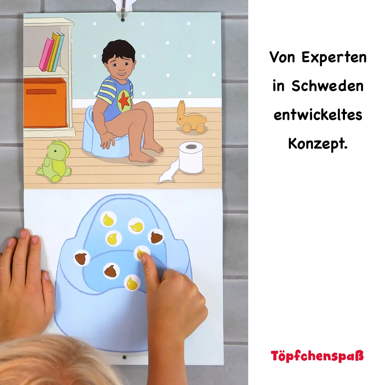 Töpfchenspaß: Belohnungstafel für Kinder beim Töpfchentraining - der spielerische Weg zum windelfrei werden. Entwickelt in Schweden. Mit 288 Pipi & Kacka Stickern. - Image 9