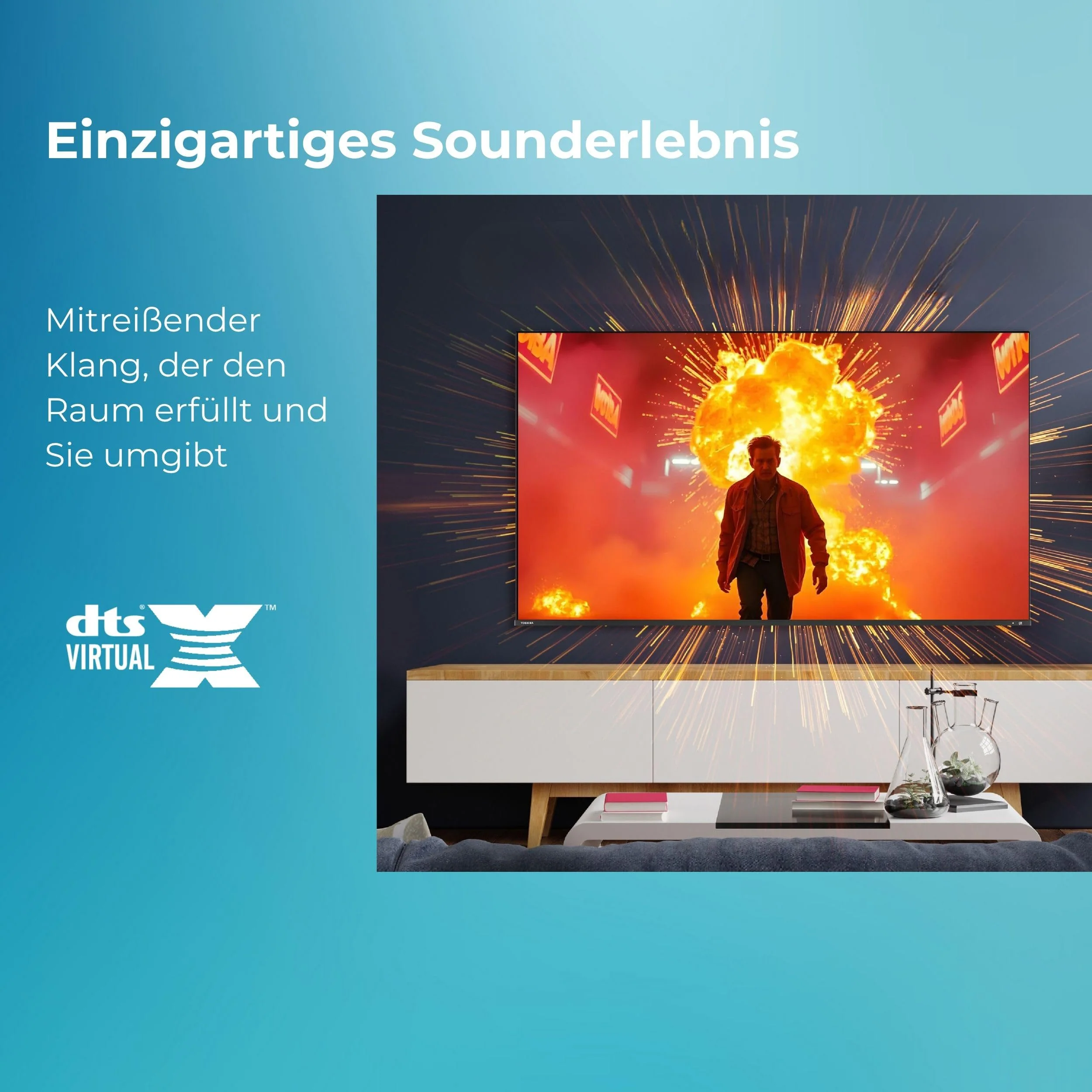 Toshiba Fernseher 24 Zoll Smart TV VIDAA HD Fernseher HDR Smart TV mit Triple-Tuner und Bluetooth, LED TV 24WV3F63DA - Image 5