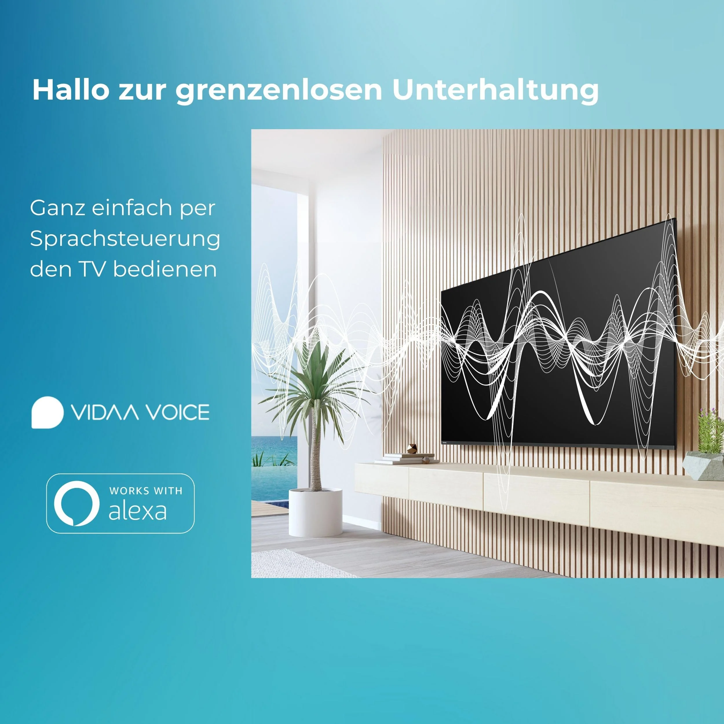 Toshiba Fernseher 32 Zoll Smart TV VIDAA Full HD QLED Fernseher HDR Smart TV mit Triple-Tuner und Bluetooth, QLED TV 32QV3F63DA - Image 6