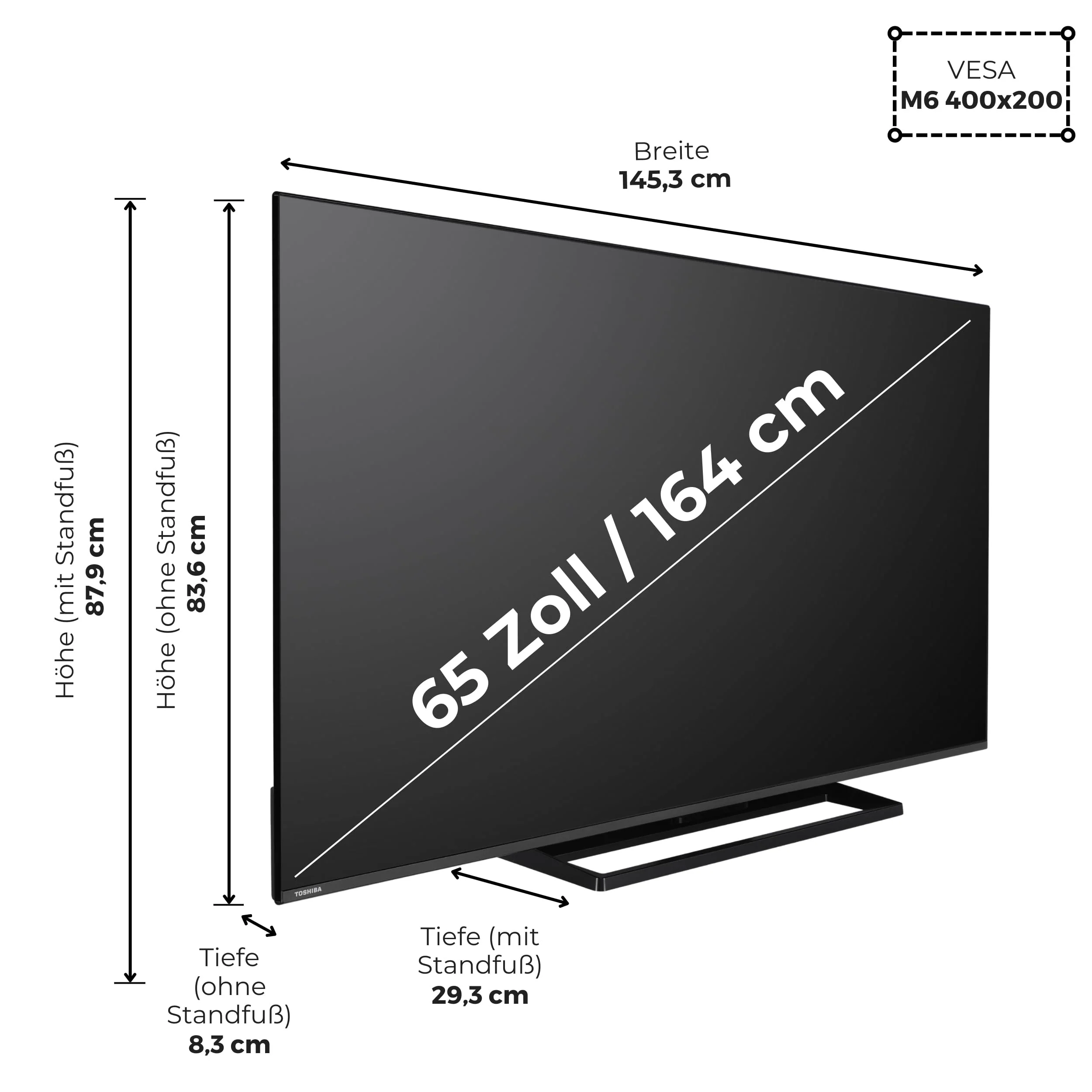 Toshiba Fernseher 65 Zoll Smart TV Fire TV 4K UHD Fernseher Dolby Vision HDR & Dolby Atmos, Sound by Onkyo, Triple-Tuner, LED TV 65UF3F63DAR (2026) - Image 11