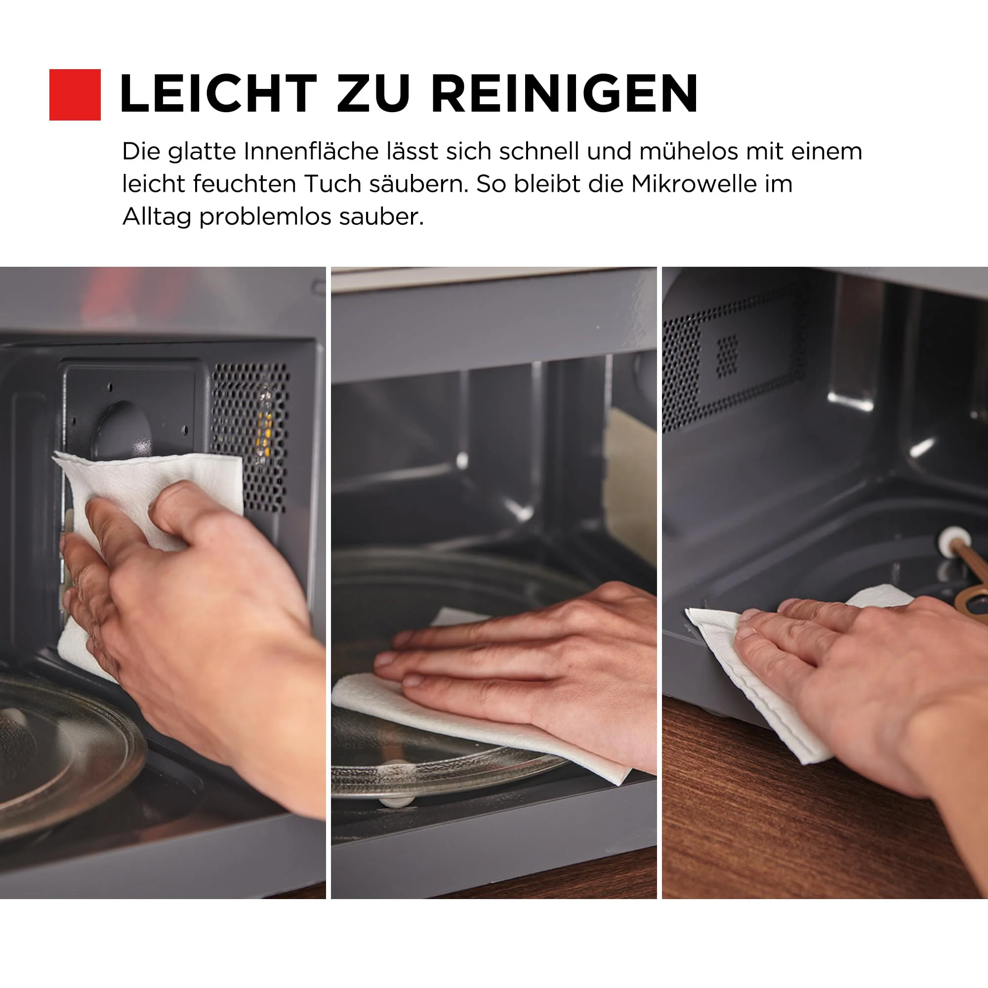 TOSHIBA Mikrowelle in spiegelndem Schwarz, 20 Liter, 800W, digitale Solo-Klein Mikrowelle mit 11 Leistungsstufen, 6 Automatikprogrammen, Express-Kochfunktion, Auftauen, Digitaldisplay, MW3-EM20PE(BM) - Image 3