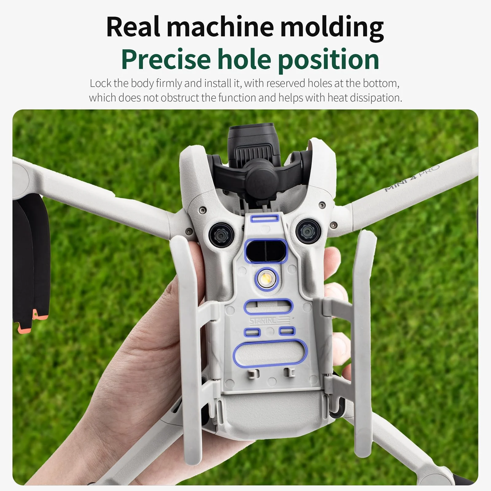 Tosiicop Mini 4 Pro Landefüße Erweiterte Fahrwerk Landegestell Schnellverschluss-Verlängerungsbein Landing Gear für DJI Mini 4 Pro Drohnen Zubehör - Image 3